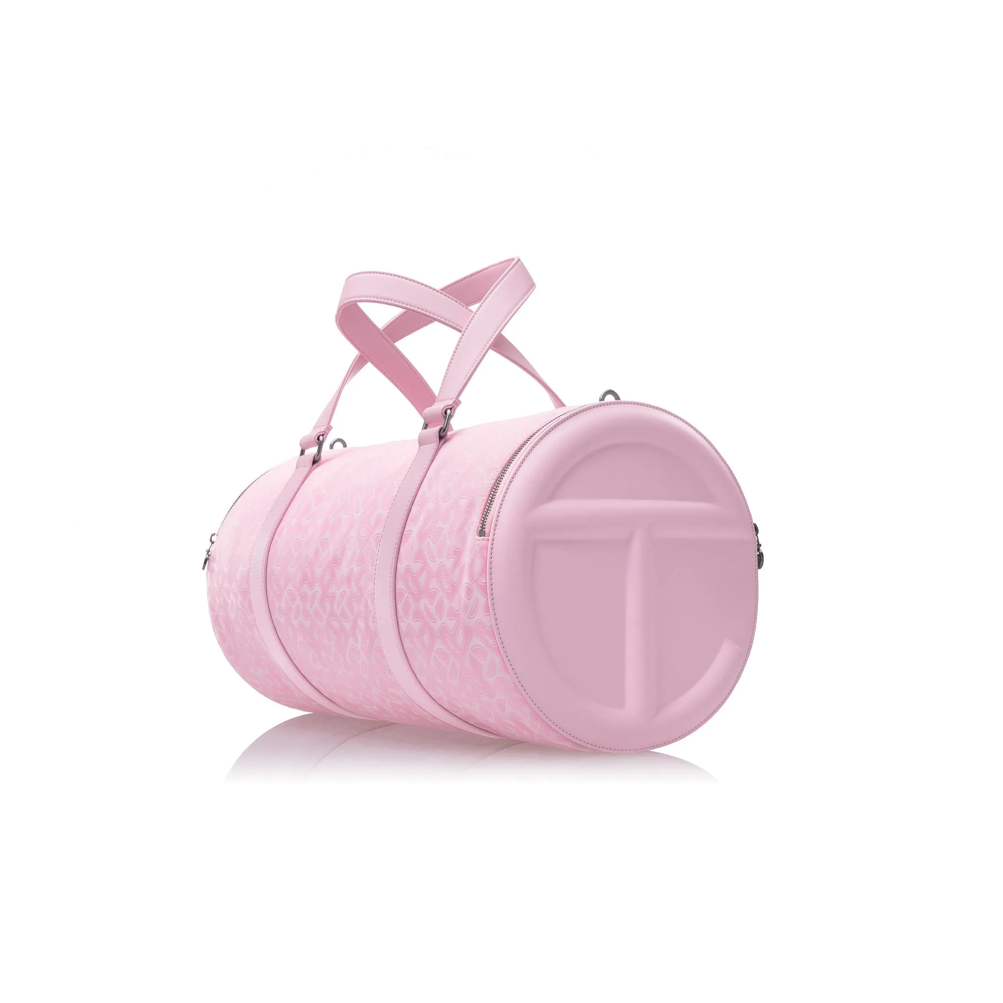 Large Jacquard Telfar Duffle - Bubblegum Monogram sold by Telfar