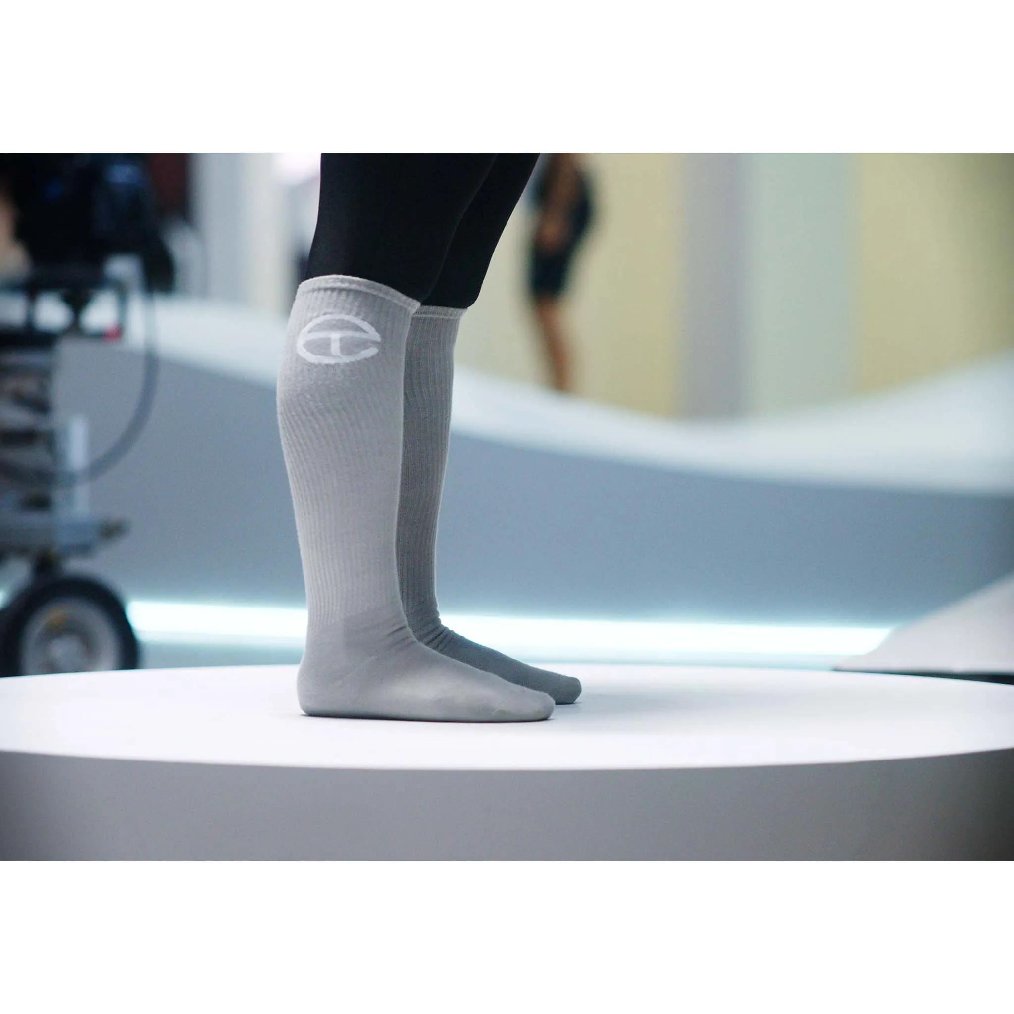 Telfar Logo Socks - Grey sold by Telfar product image thumbnail 3