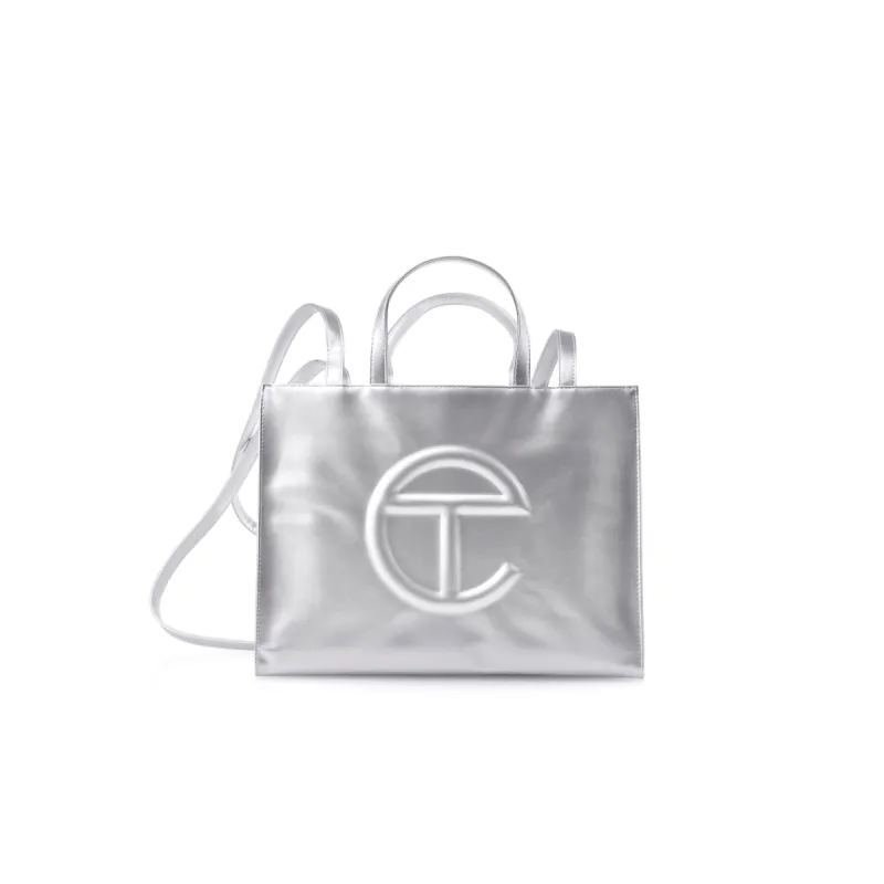 Medium Shopping Bag - Silver sold by Telfar