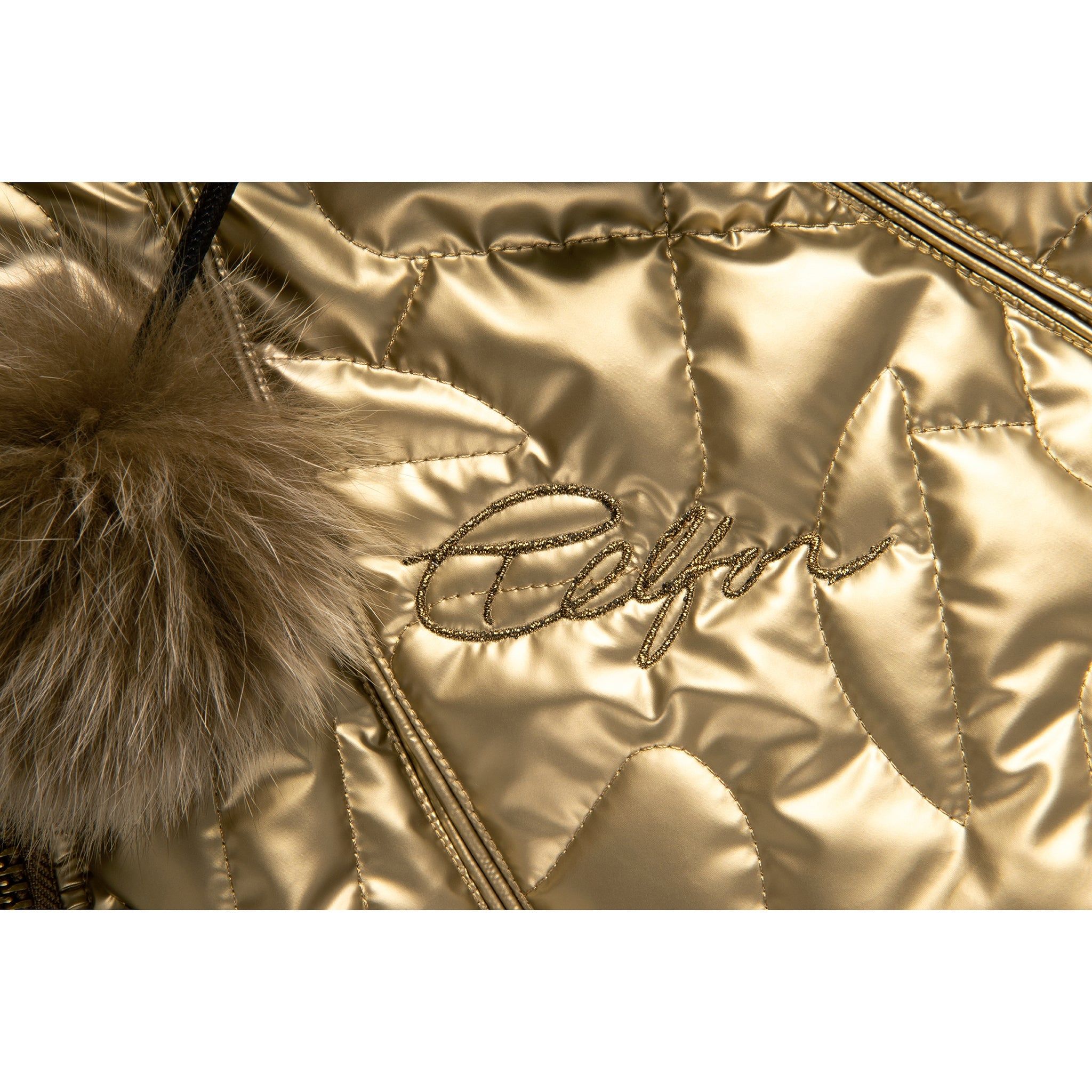 Moose Knuckles x Telfar Quilted Bomber Vest - Gold/Fox sold by Telfar product image thumbnail 5