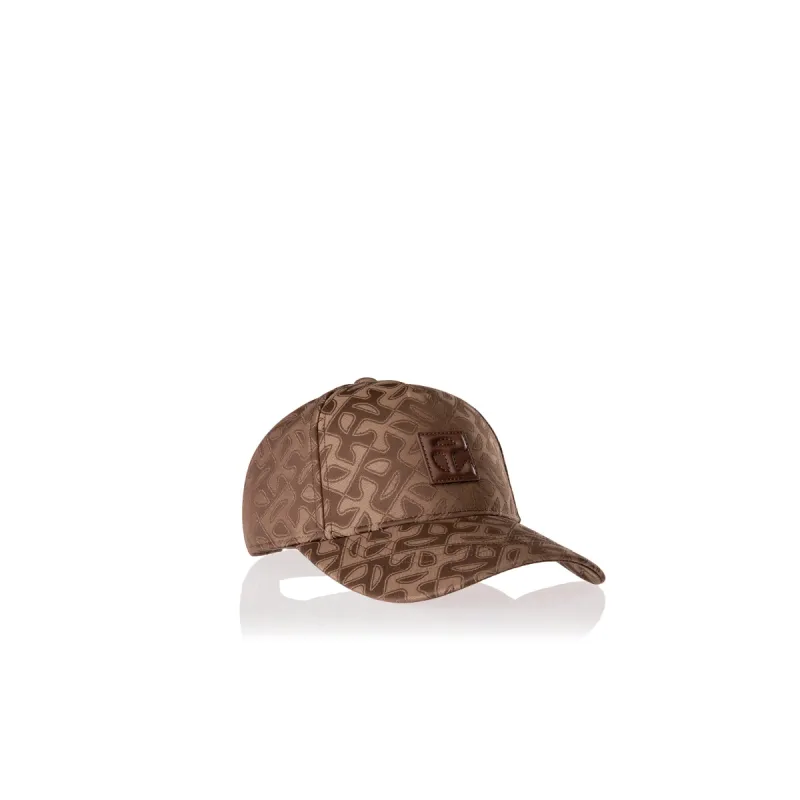 Jacquard Logo Hat - Chocolate Monogram sold by Telfar
