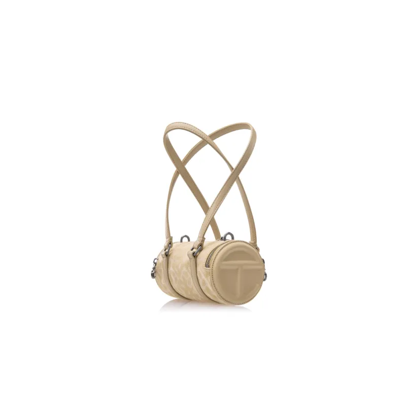 Small Jacquard Telfar Duffle - Cream Monogram sold by Telfar