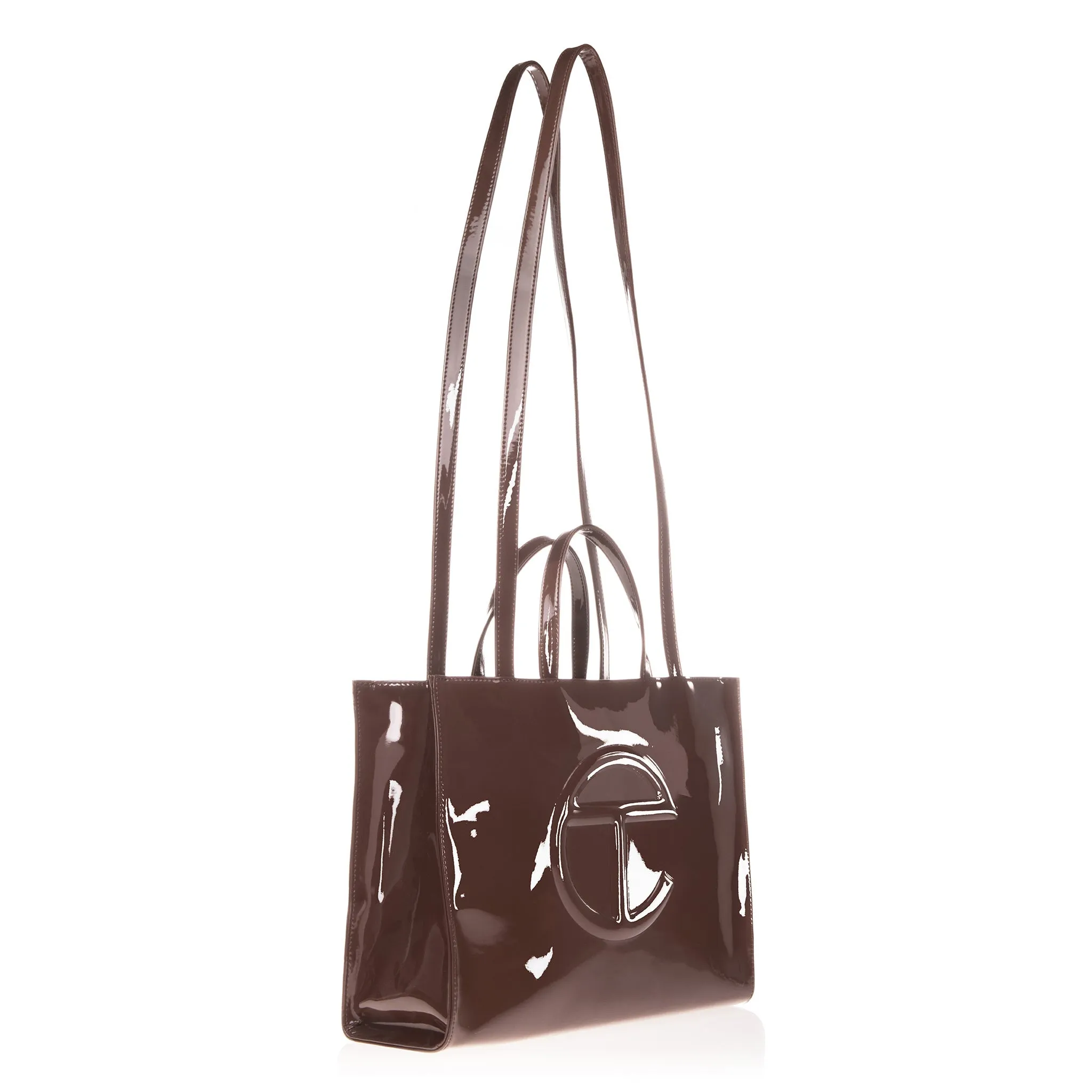 Medium Shopping Bag - Chocolate Patent sold by Telfar product image thumbnail 2