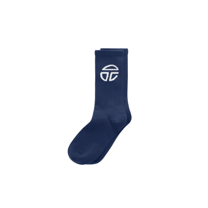 Athletic Logo Socks - Navy sold by Telfar