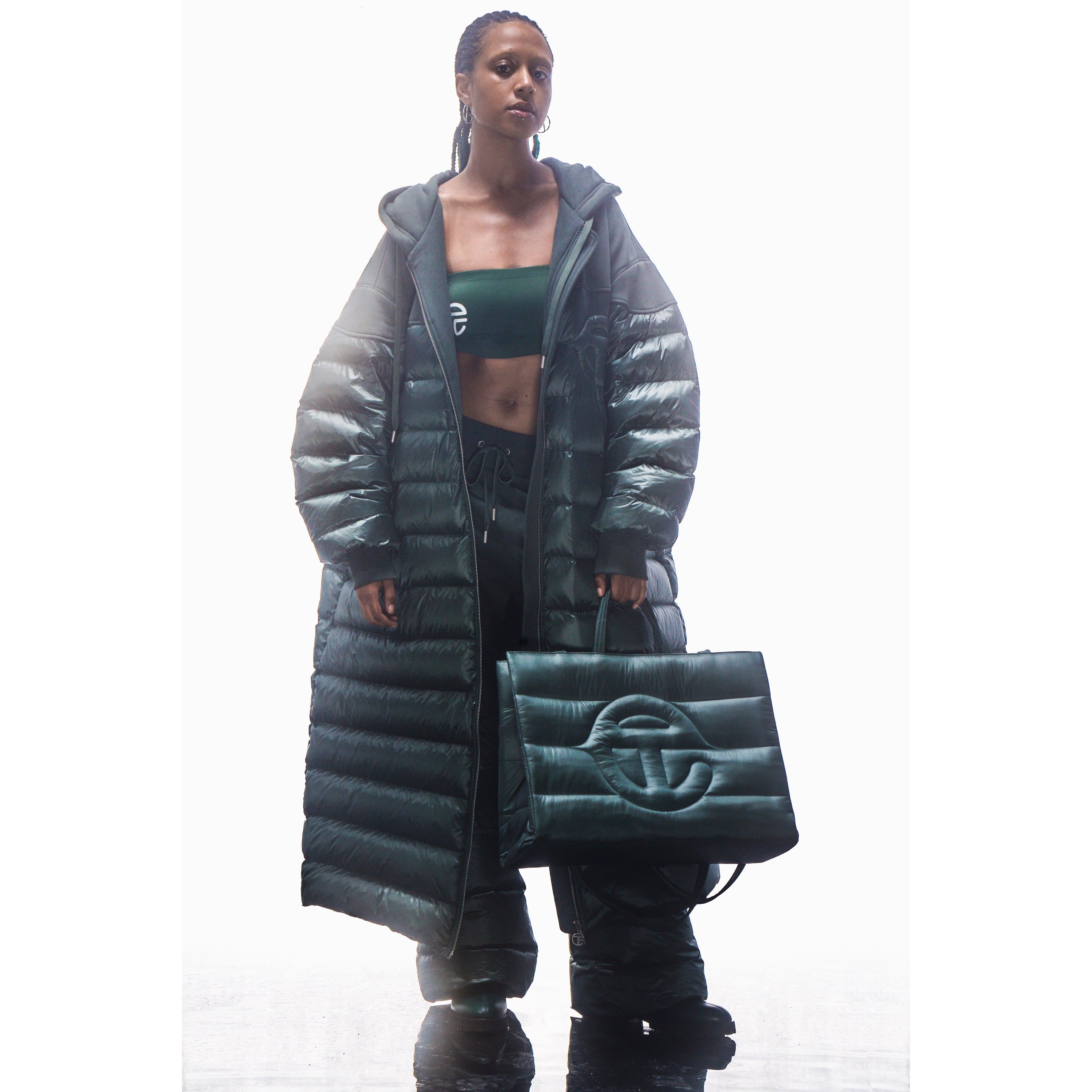 Puff Hoodie Coat - Green sold by Telfar product image thumbnail 5
