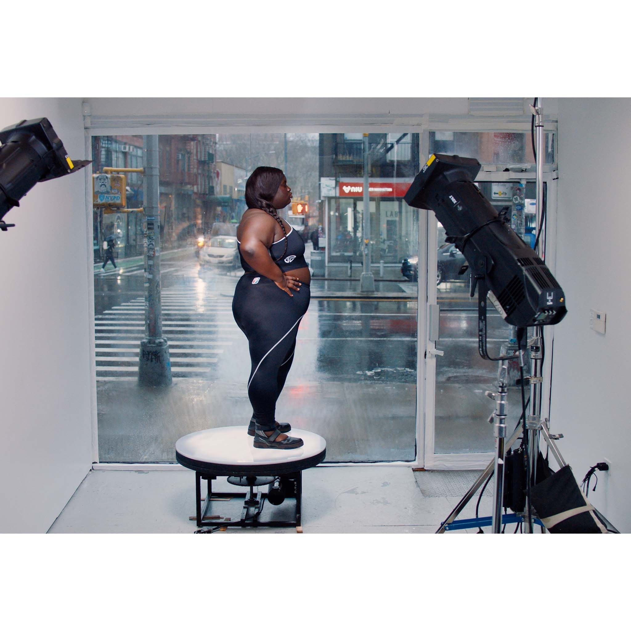 Crop Performance Half Tank - Black sold by Telfar product image thumbnail 5