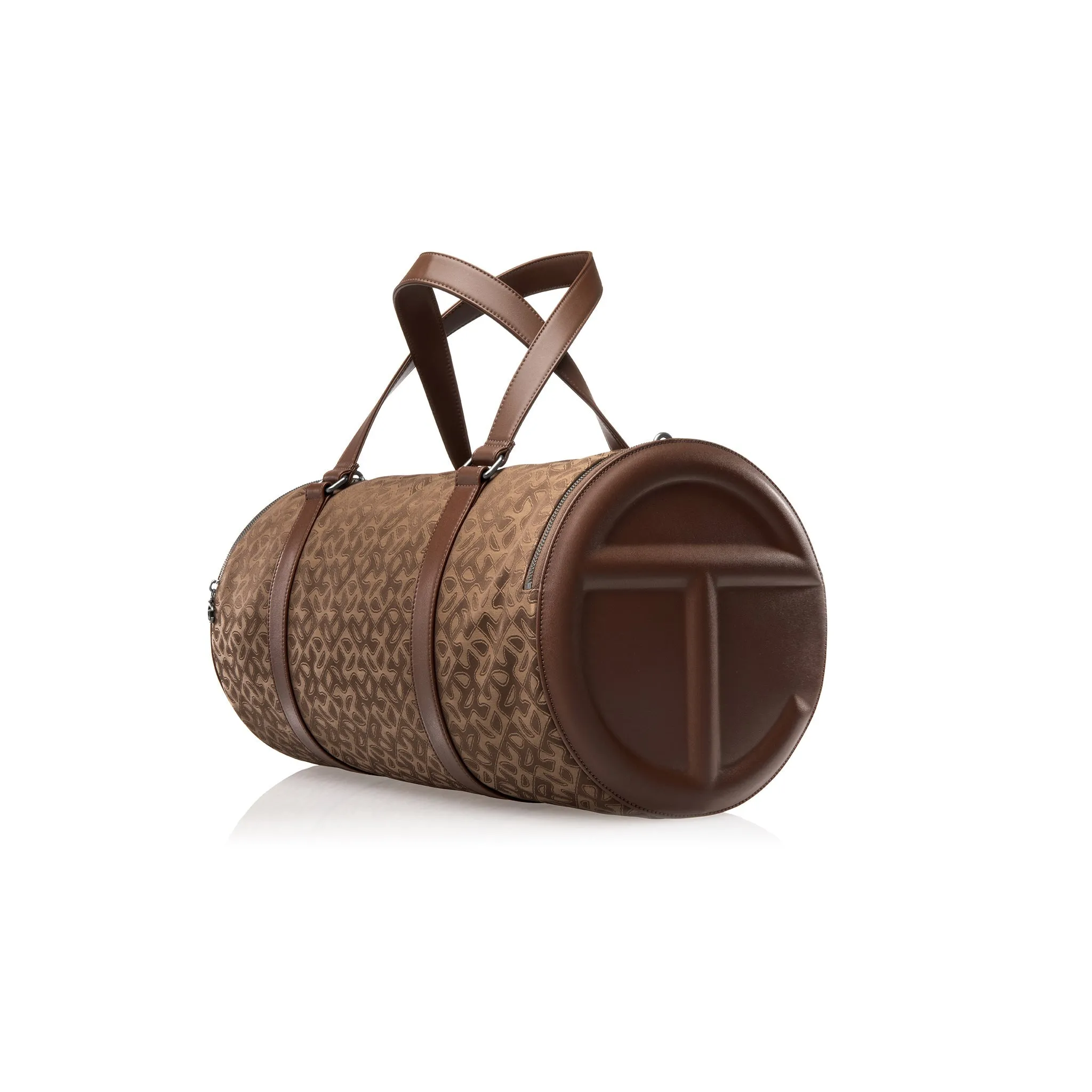 Large Jacquard Telfar Duffle - Chocolate Monogram sold by Telfar