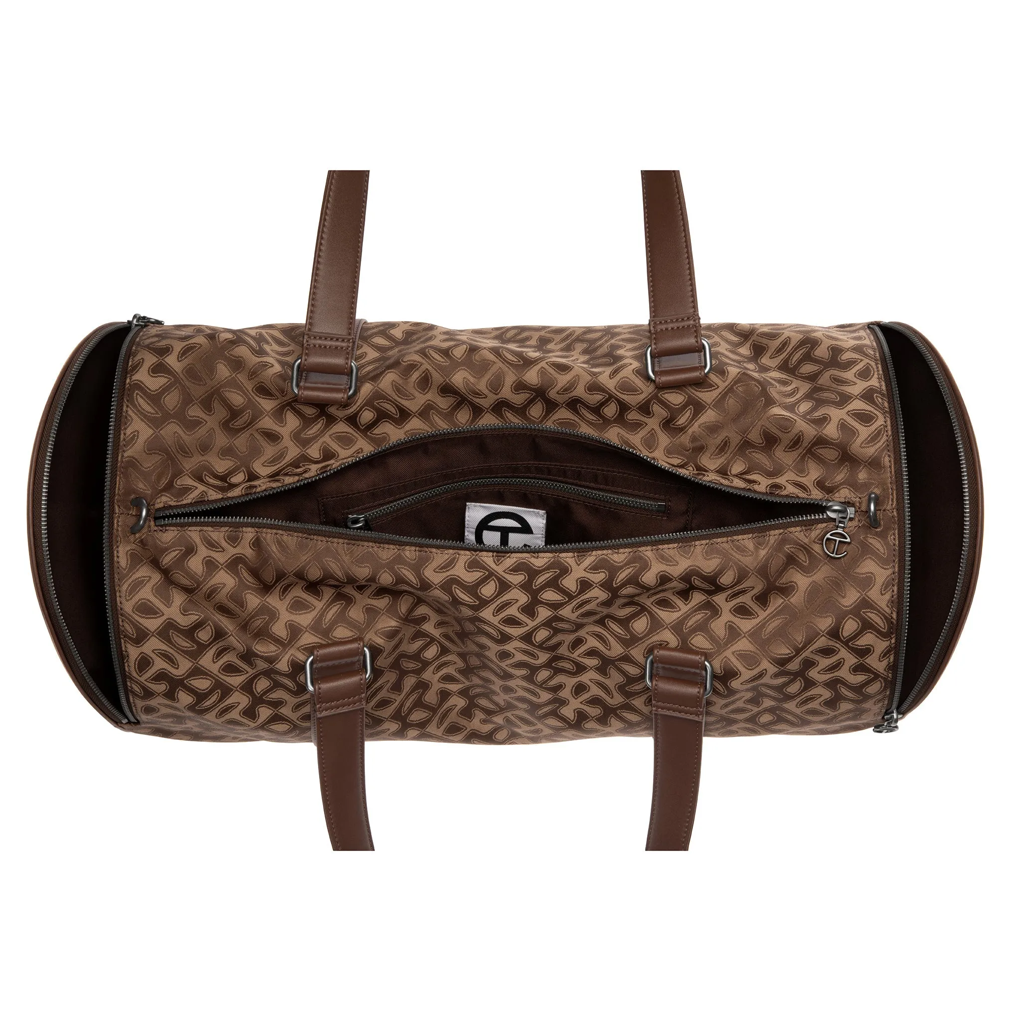 Large Jacquard Telfar Duffle - Chocolate Monogram sold by Telfar product image thumbnail 3