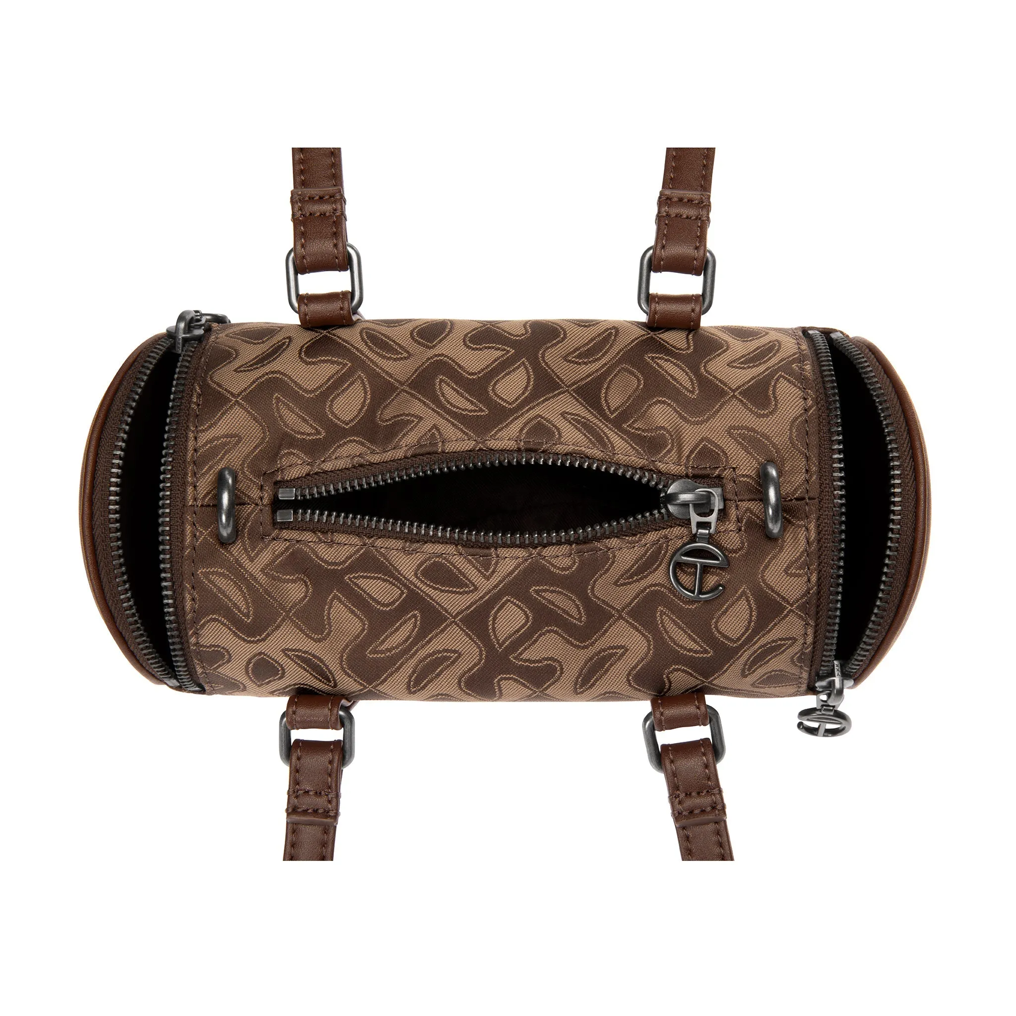 Small Jacquard Telfar Duffle - Chocolate Monogram sold by Telfar product image thumbnail 3