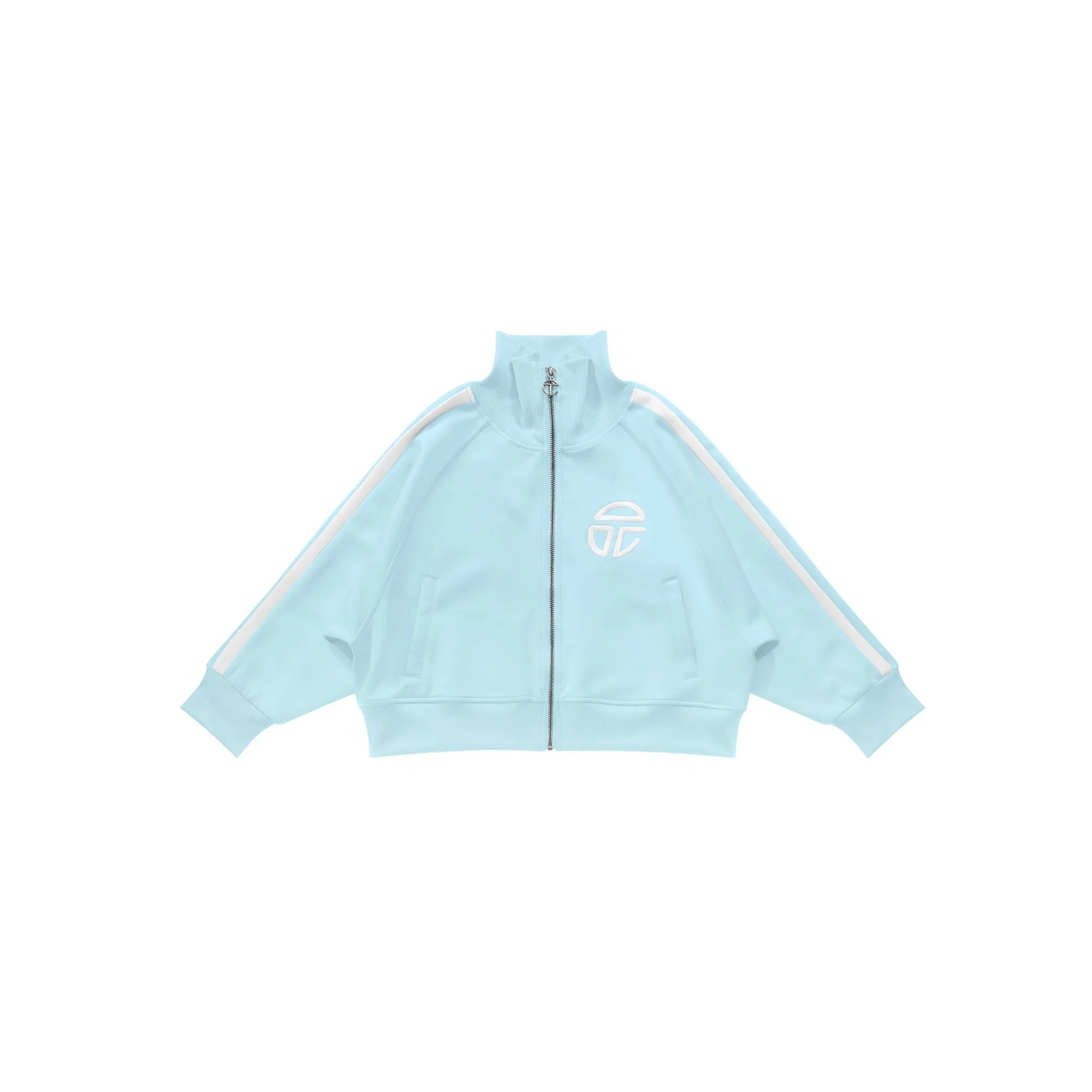 Cropped Track Jacket - Pool Blue sold by Telfar