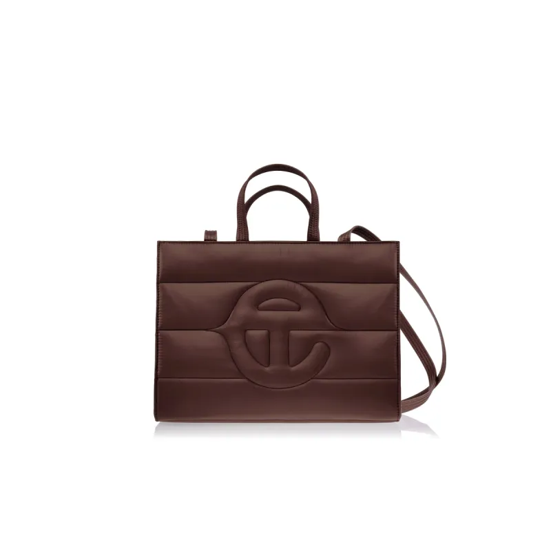 Medium Puff Shopper - Chocolate sold by Telfar