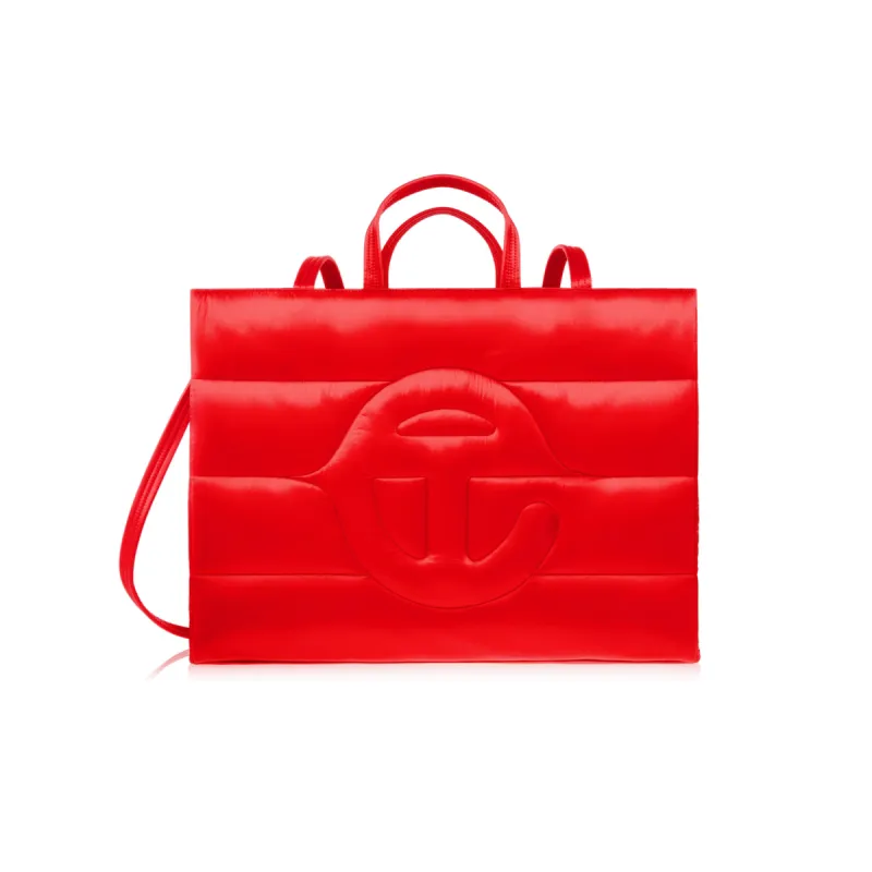 Large Puff Shopper - Red sold by Telfar