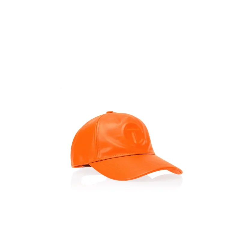 Logo Embossed Hat - Orange sold by Telfar