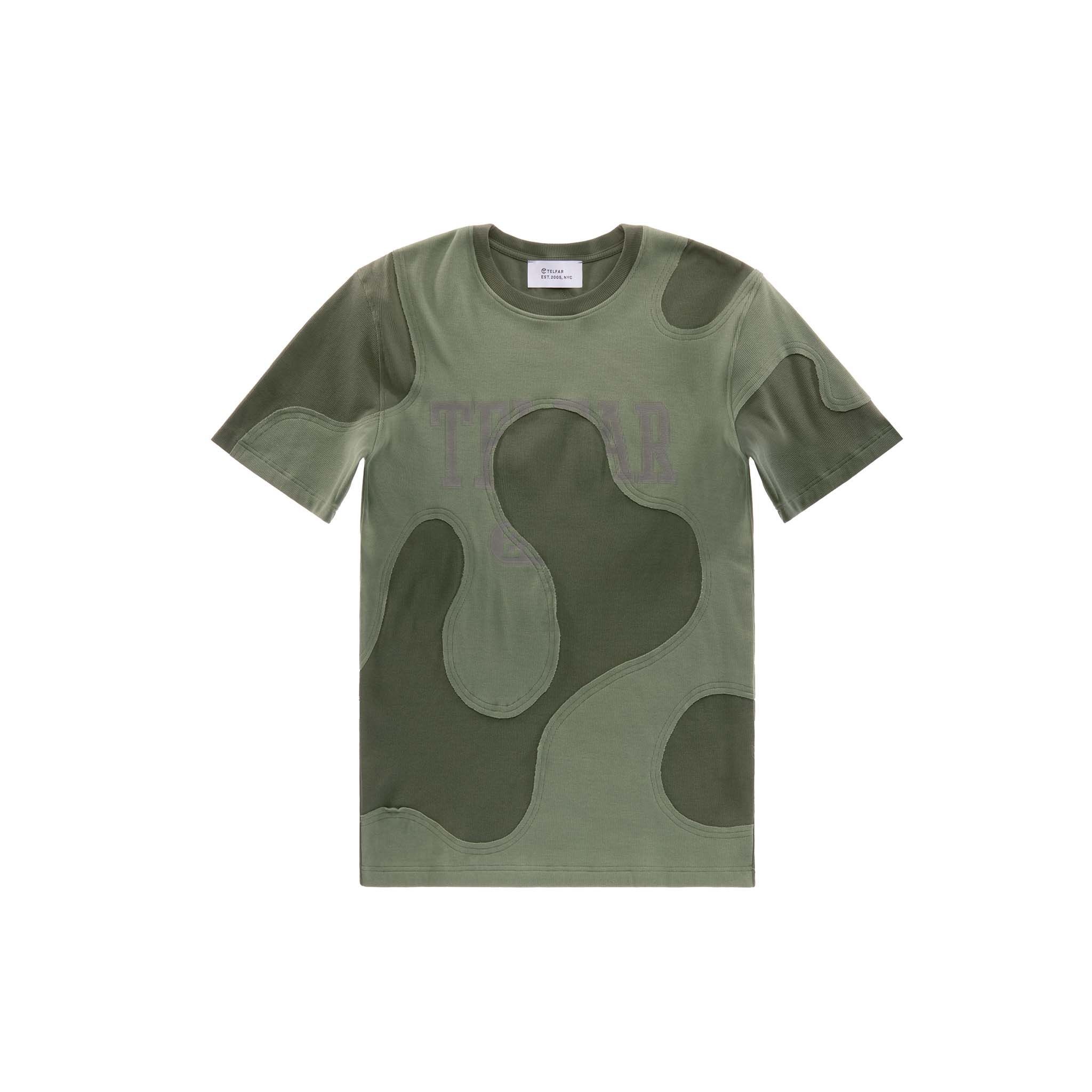 Camo T-shirt - Olive Drab sold by Telfar