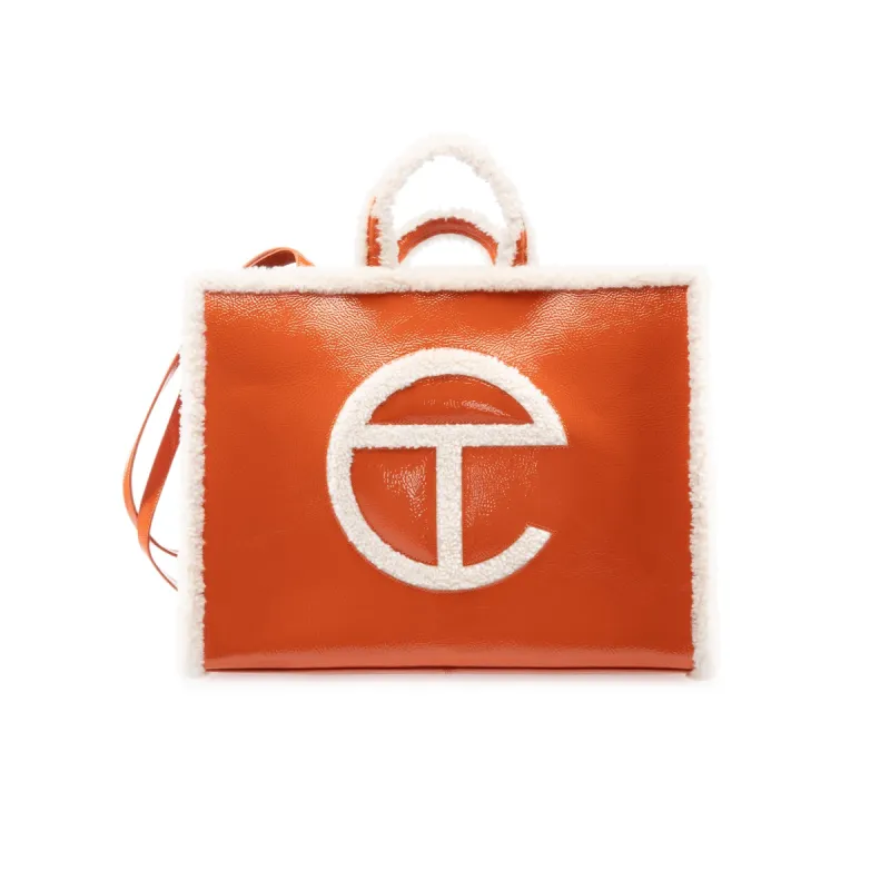 UGG x TELFAR Large Shopper Crinkle - Spicy Pumpkin sold by Telfar