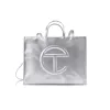 Large Shopping Bag - Silver sold by Telfar