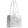 Large Shopping Bag - Silver sold by Telfar