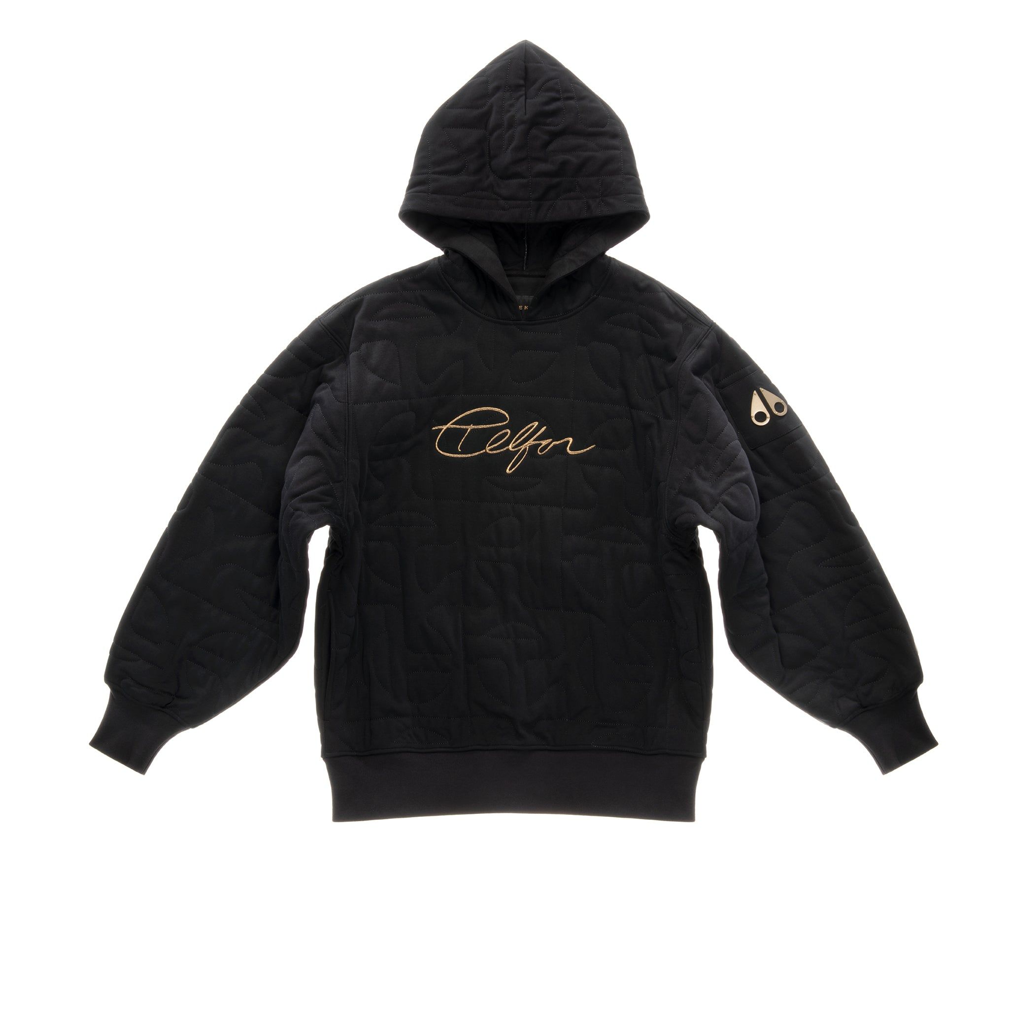 Moose Knuckles x Telfar Quilted Hoodie - Black sold by Telfar