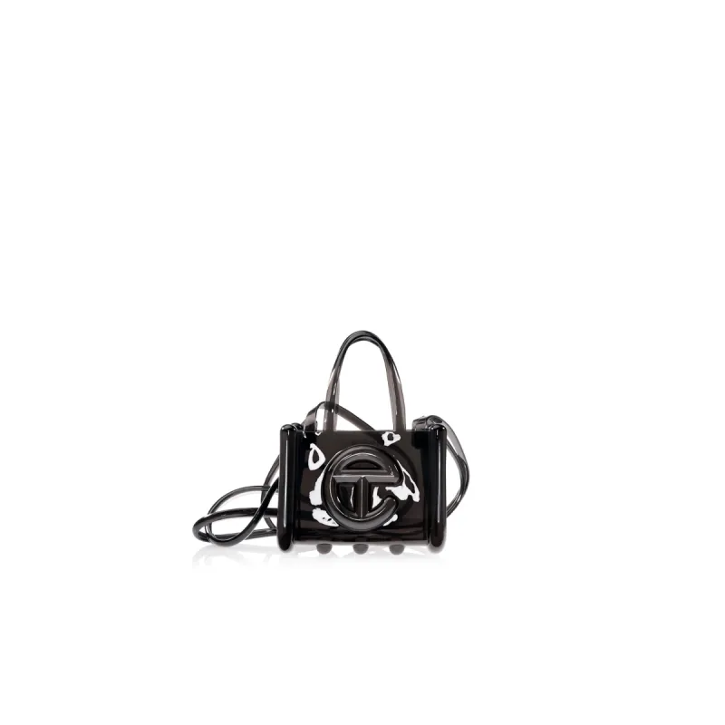Melissa x Telfar Small Jelly Shopper - Clear Black sold by Telfar