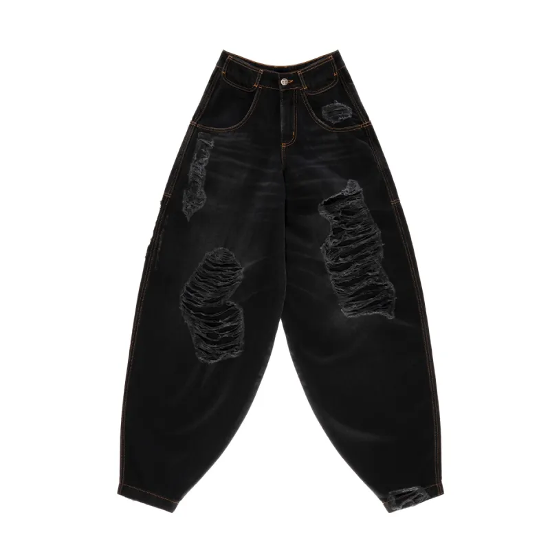 Baggy Jean - Distressed Black sold by Telfar