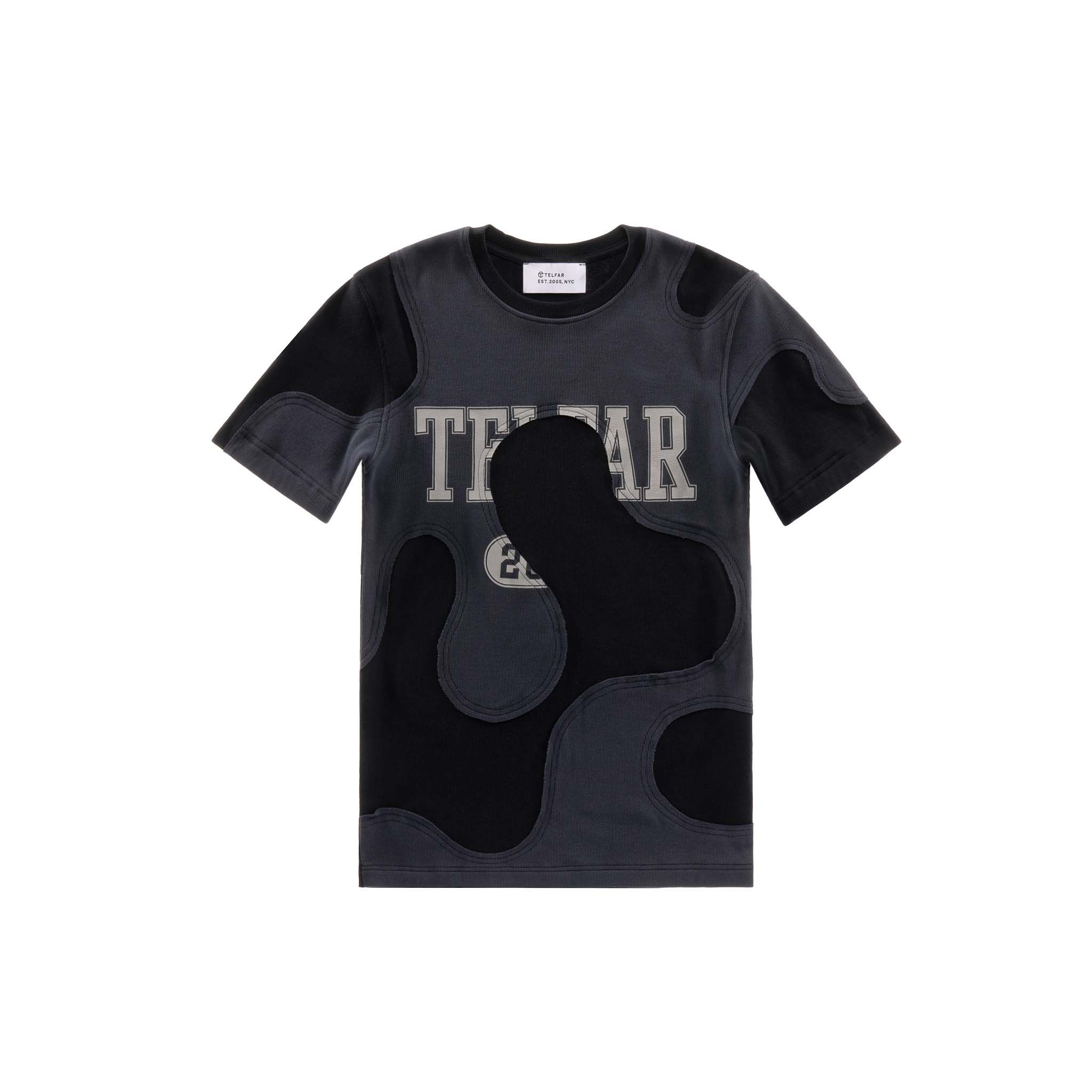Camo T-shirt - Black/Off-Black sold by Telfar