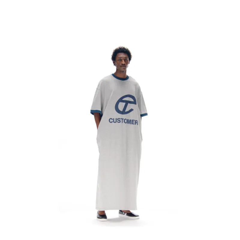 Maxi Ringer T - Heather Grey sold by Telfar