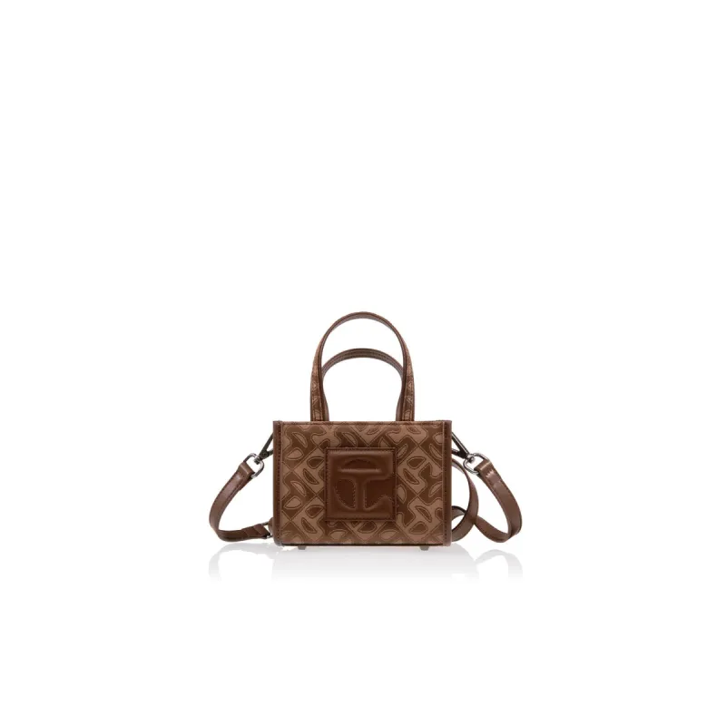 Small Jacquard Shopper - Chocolate Monogram sold by Telfar