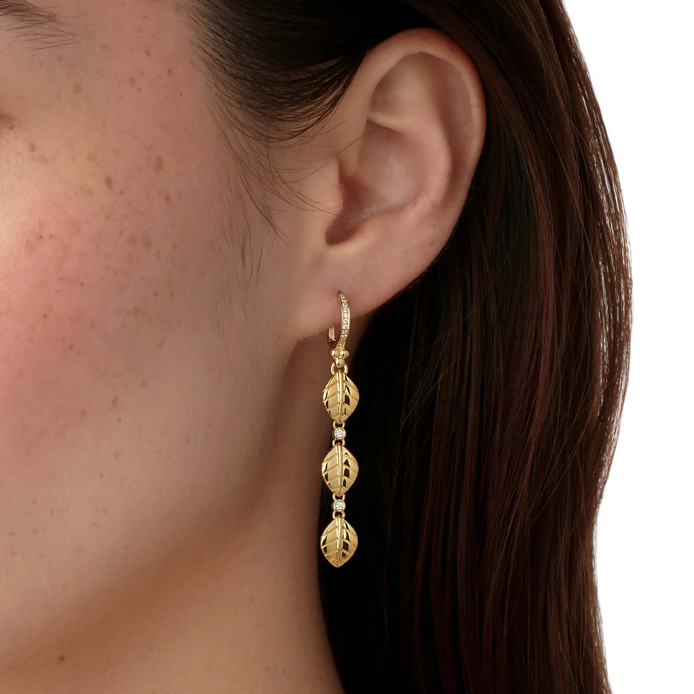 18K Arcadia Triple Drop Earrings sold by TEMPLE ST CLAIR product image thumbnail 3