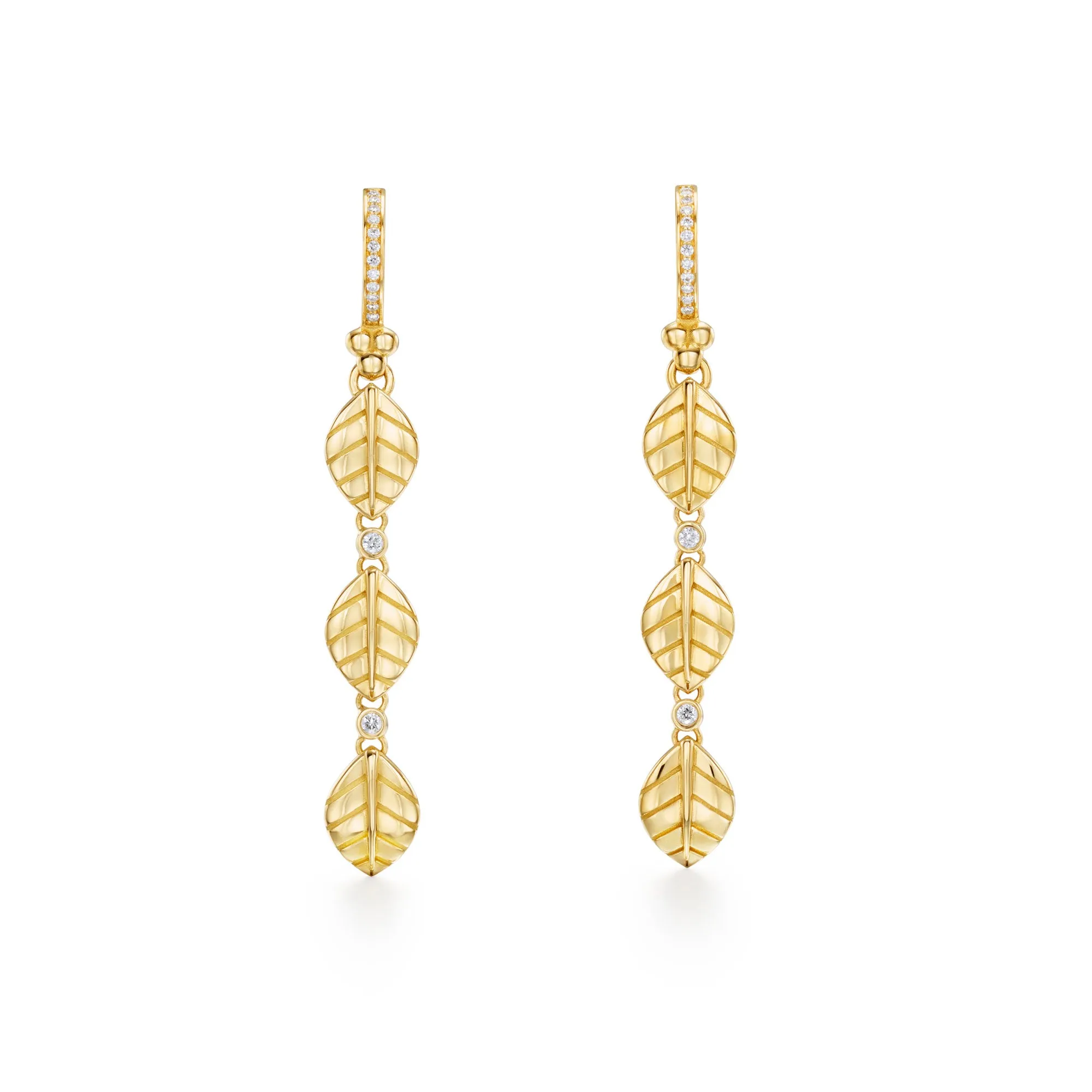 18K Arcadia Triple Drop Earrings sold by TEMPLE ST CLAIR