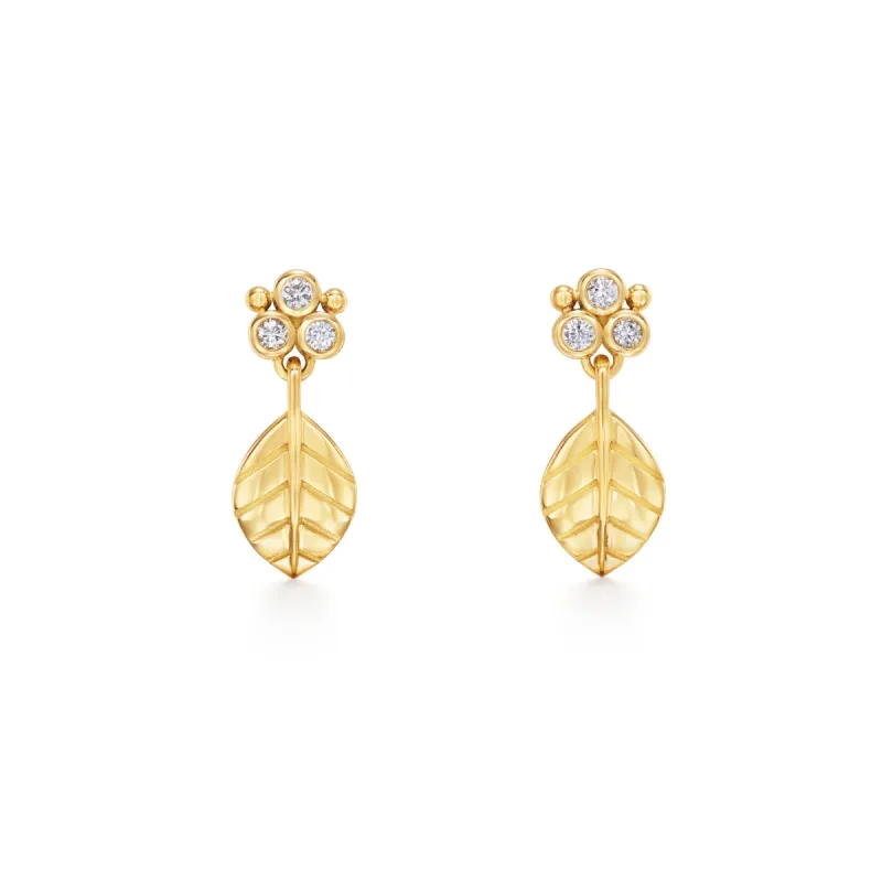 18K Arcadia Drop Earrings made by TEMPLE ST CLAIR