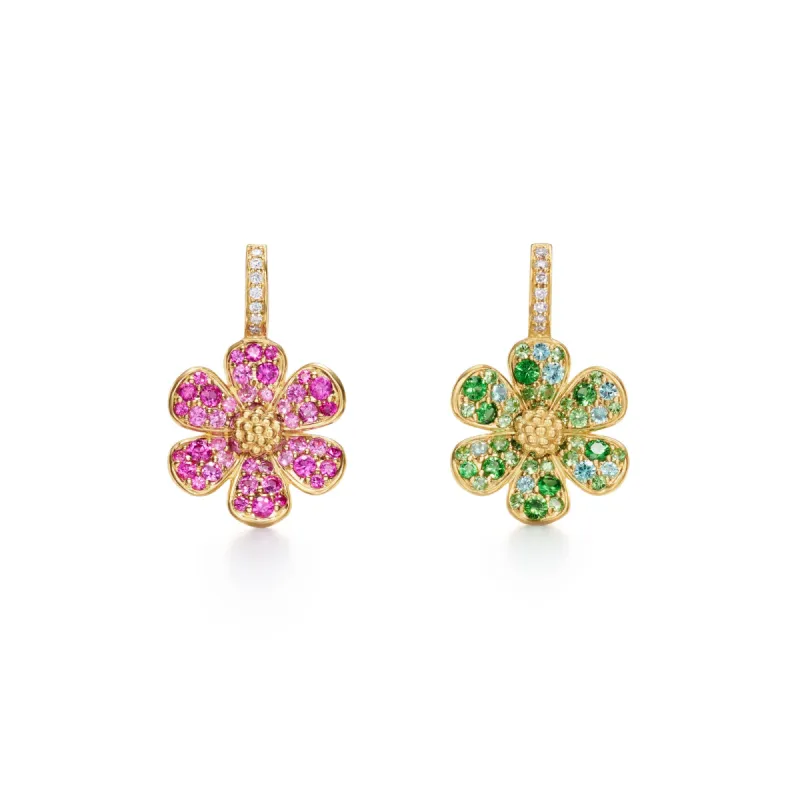 18K Flower Power Earrings sold by TEMPLE ST CLAIR