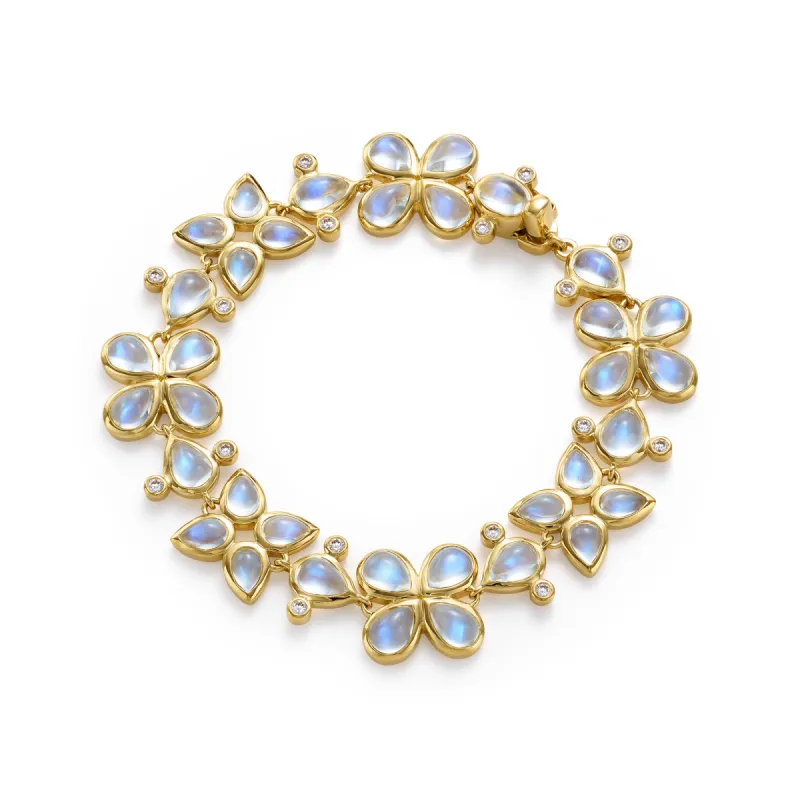 18K Blue Moon Flower Bracelet sold by TEMPLE ST CLAIR