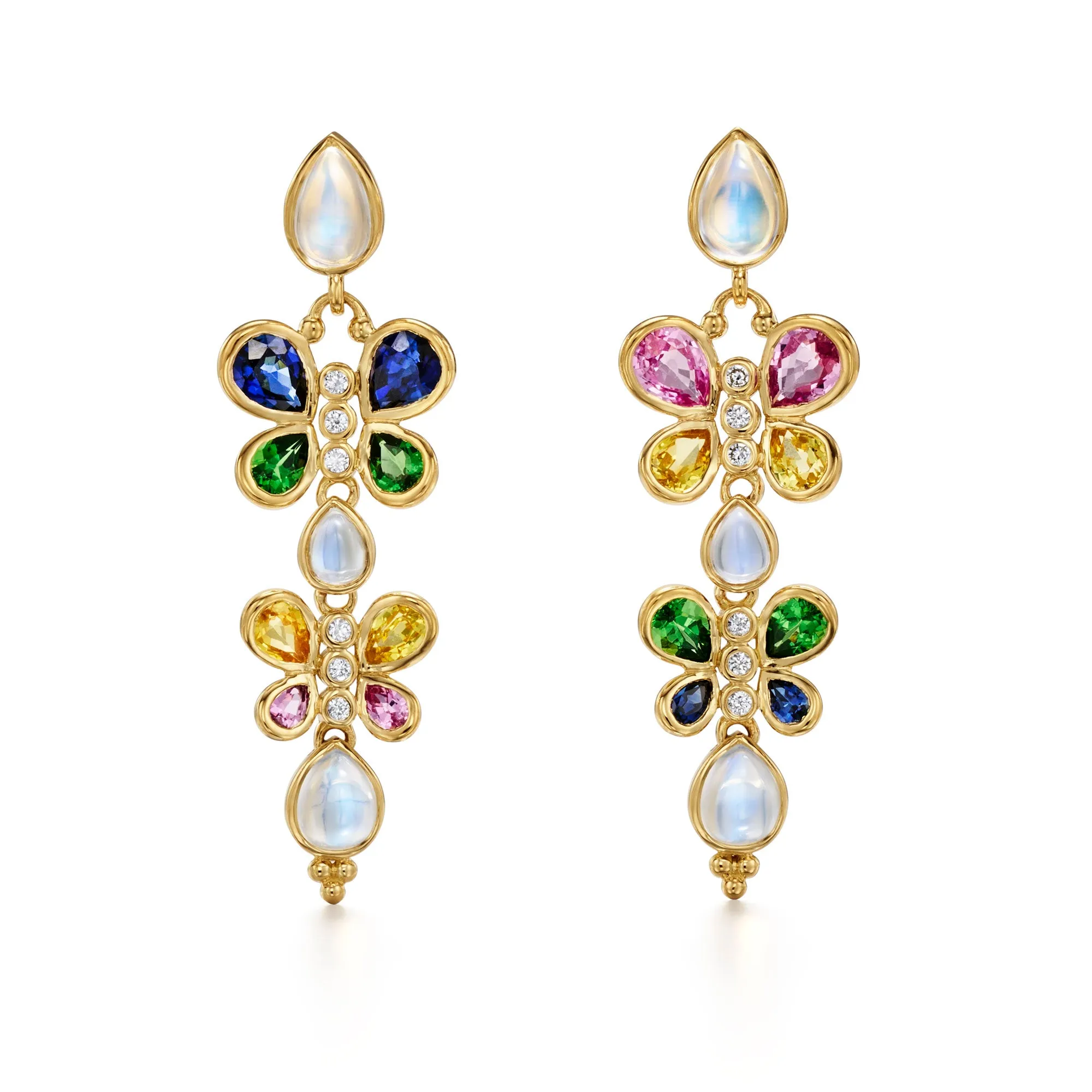 18K Precious Flutter Earrings sold by TEMPLE ST CLAIR