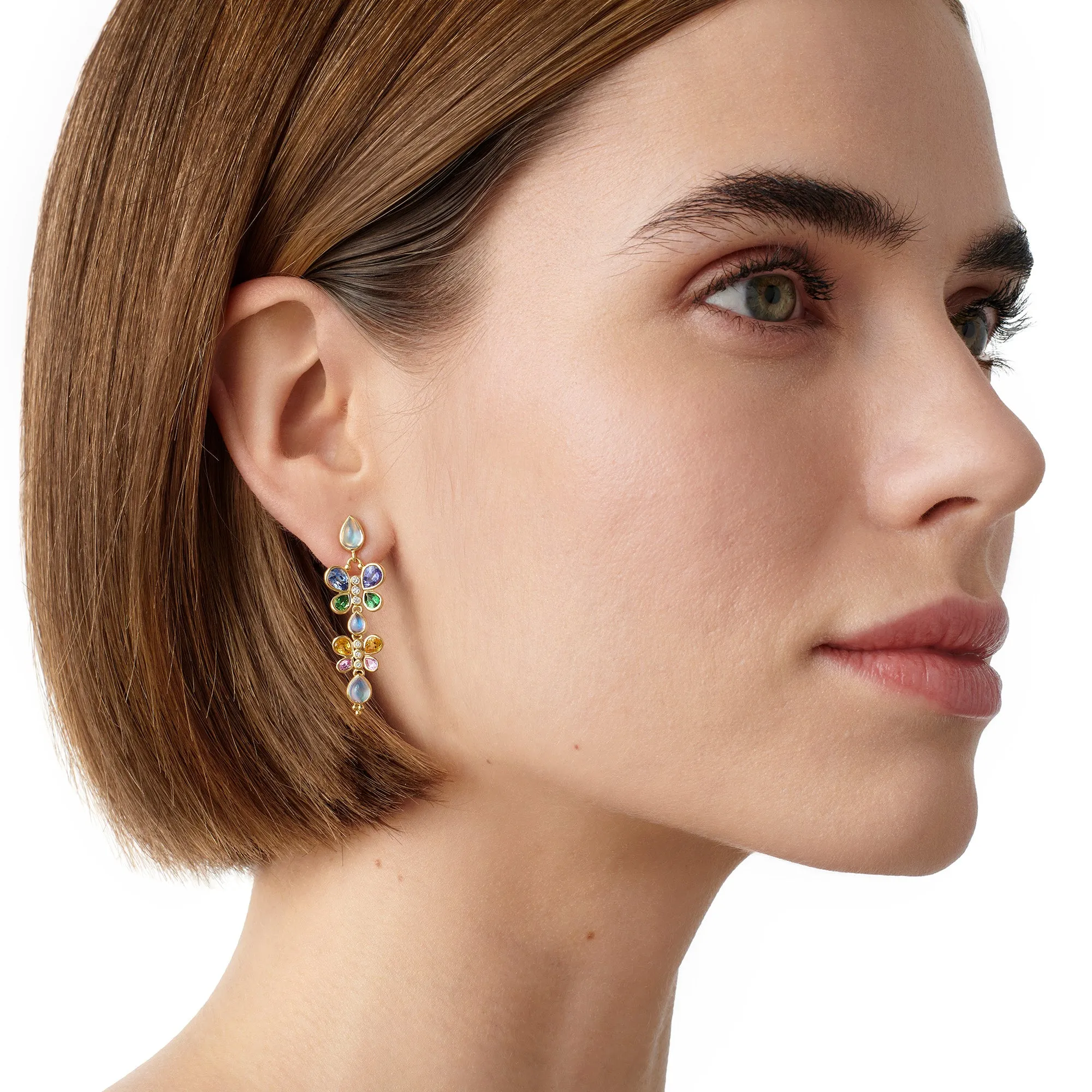 18K Precious Flutter Earrings sold by TEMPLE ST CLAIR product image thumbnail 2