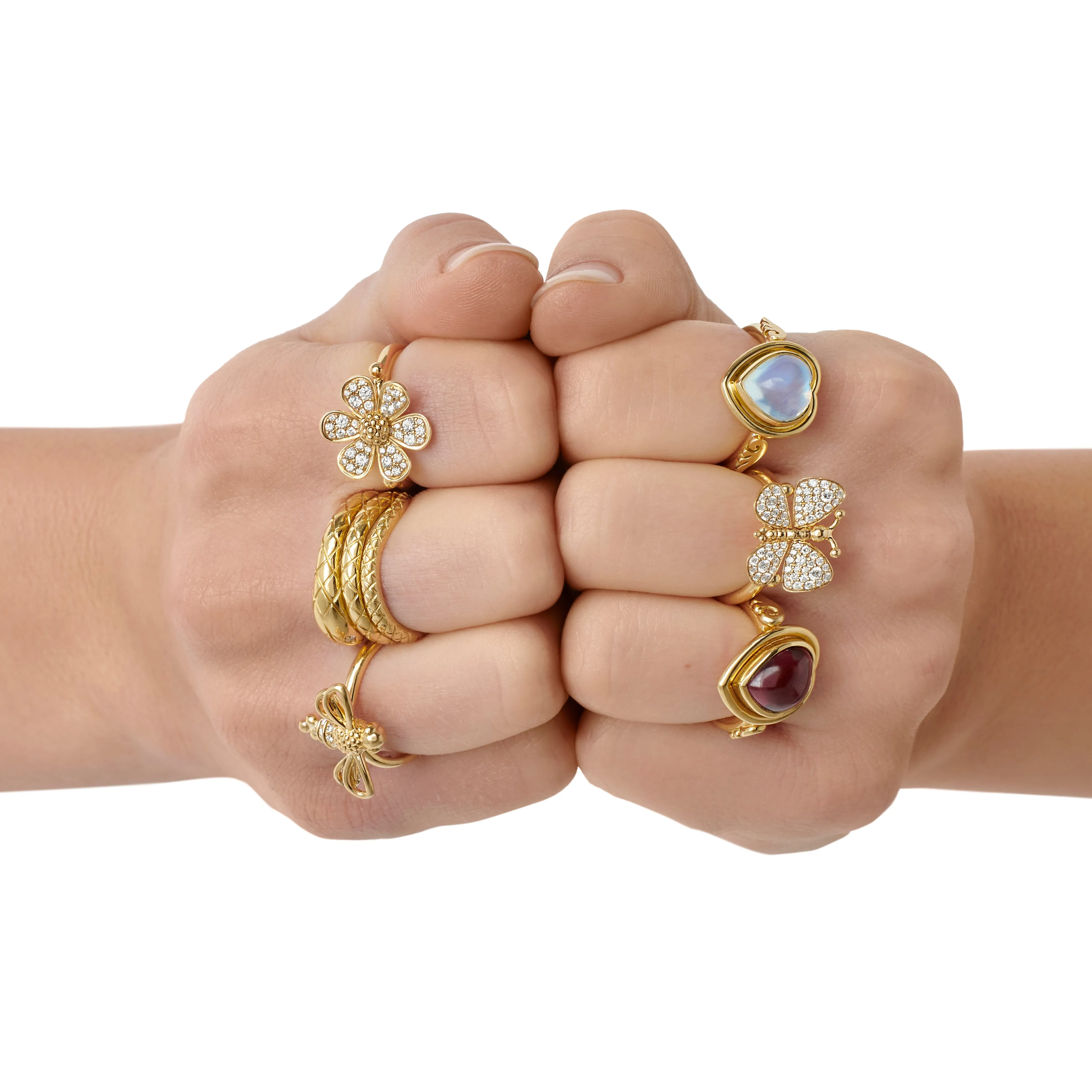 18K Snow Flower Ring sold by TEMPLE ST CLAIR product image thumbnail 2