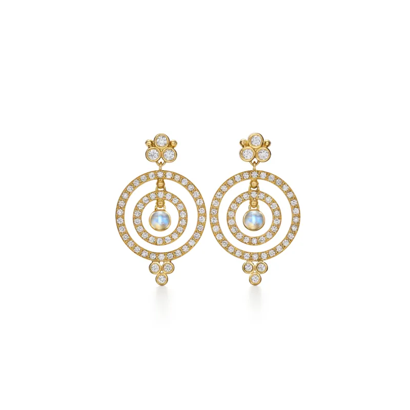 18K Diamond Tolomeo Earrings sold by TEMPLE ST CLAIR
