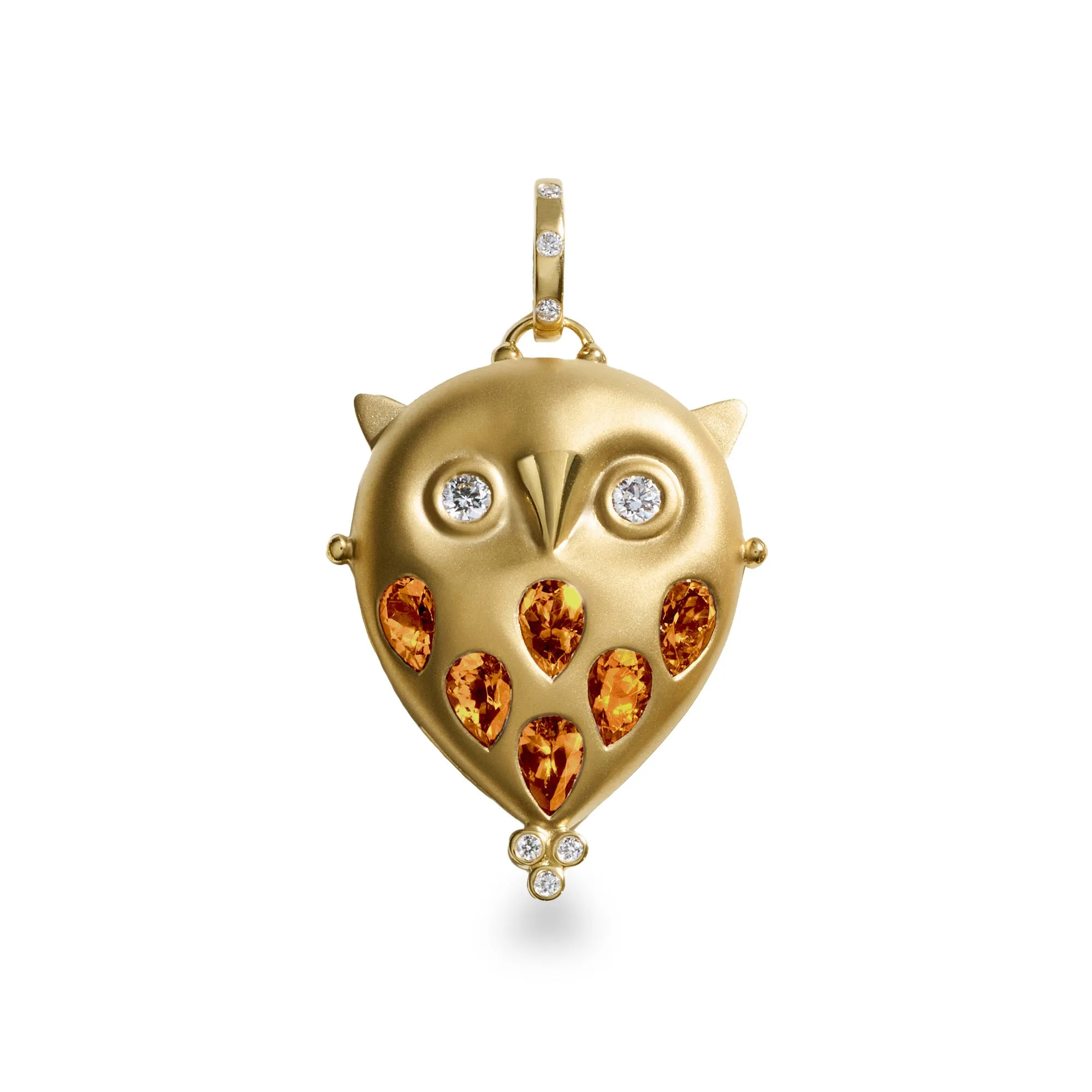 18K Owl Locket sold by TEMPLE ST CLAIR
