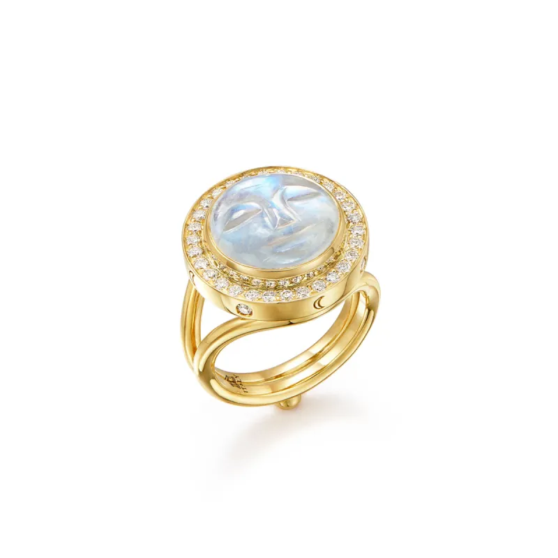 18K Astrid Moonface Ring sold by TEMPLE ST CLAIR