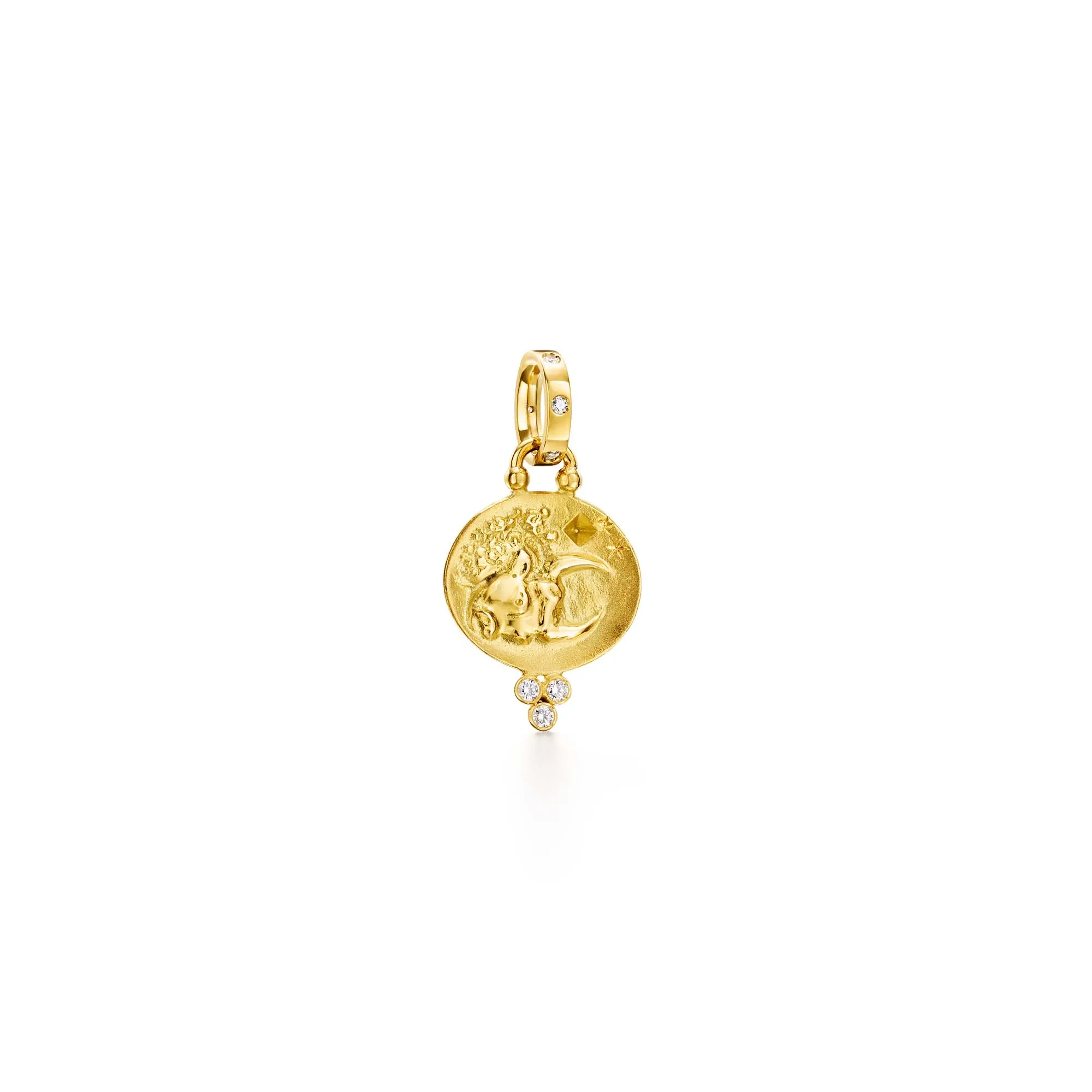 18K Taurus Pendant sold by TEMPLE ST CLAIR