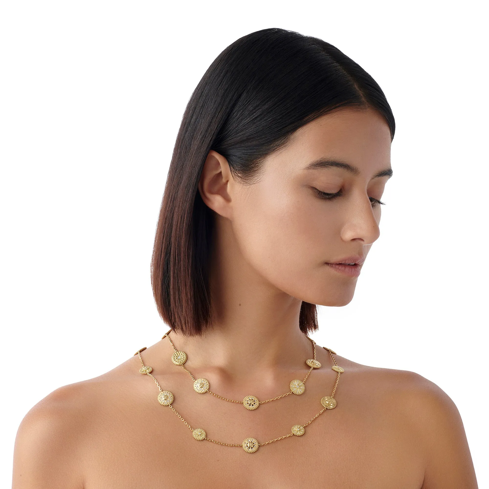 18K 19 Motif Orbit Necklace sold by TEMPLE ST CLAIR product image thumbnail 2