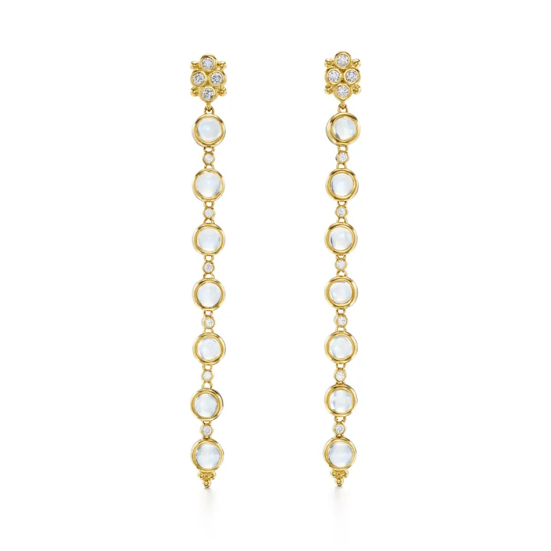 18K Moonshot Drop Earrings sold by TEMPLE ST CLAIR