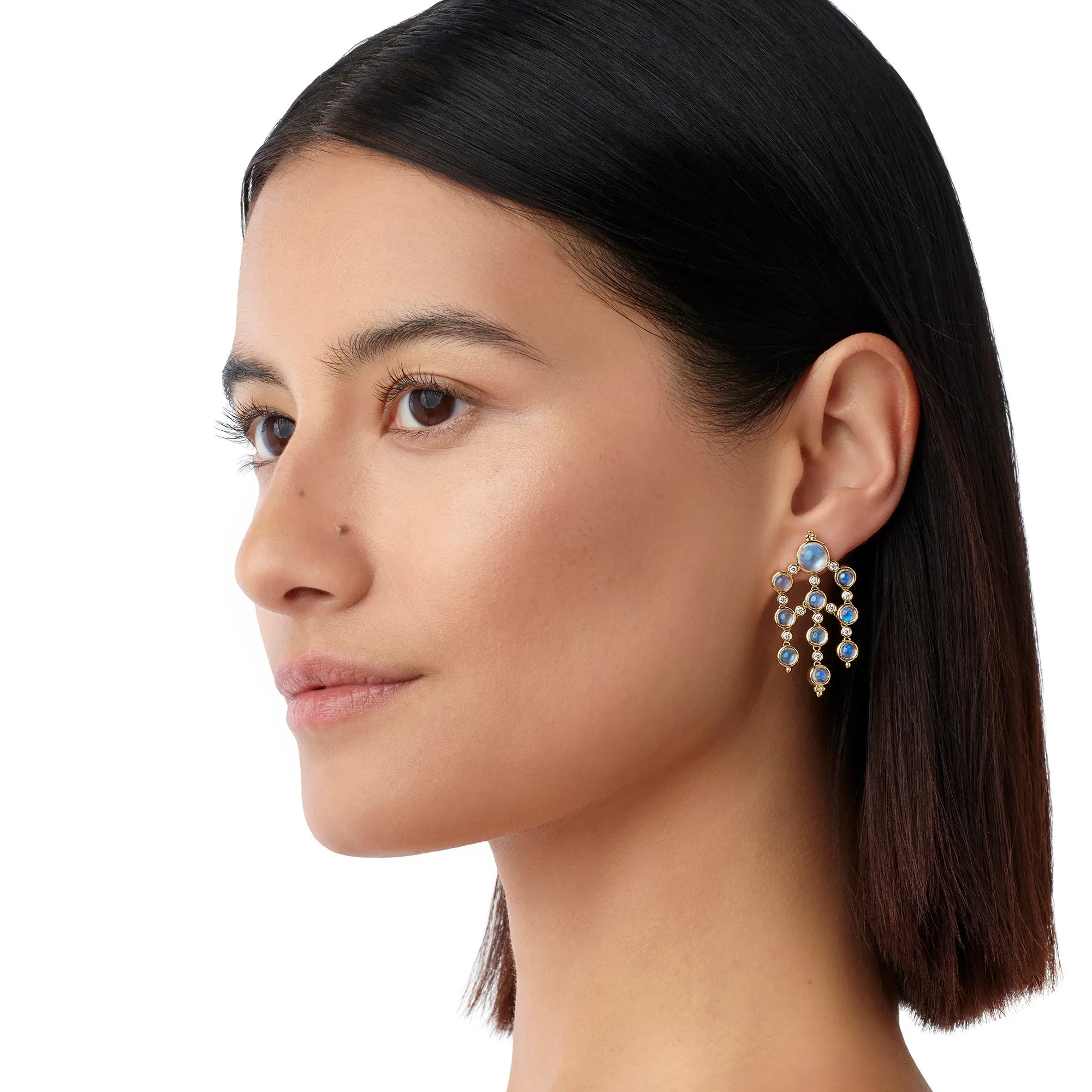 18K Galaxy Drop Earrings sold by TEMPLE ST CLAIR product image thumbnail 2
