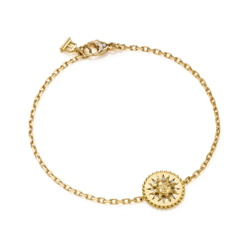 18K Orbit Sun Bracelet sold by TEMPLE ST CLAIR
