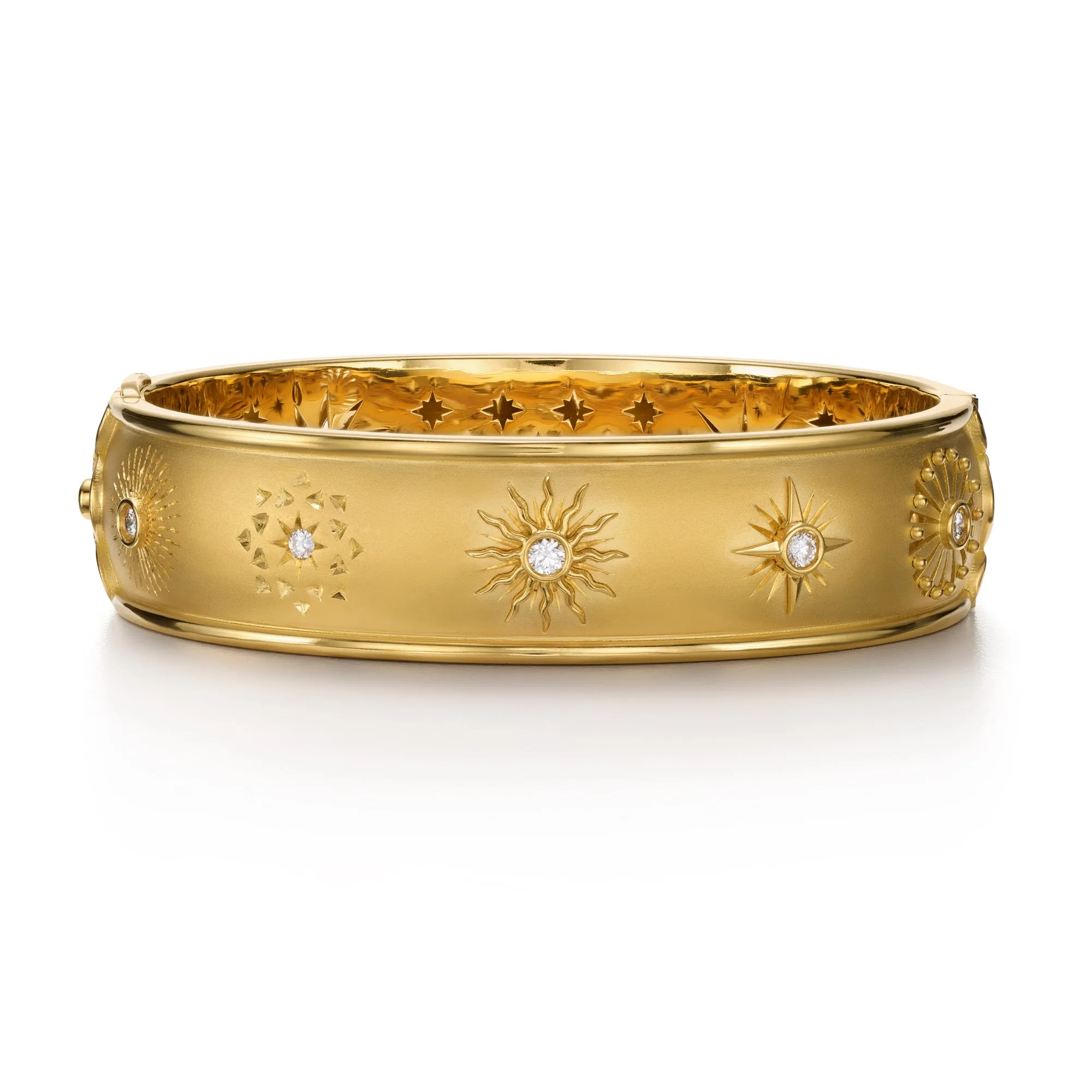 18K Diamond Starburst Bracelet sold by TEMPLE ST CLAIR