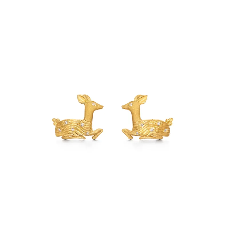 18K Deer Earrings sold by TEMPLE ST CLAIR