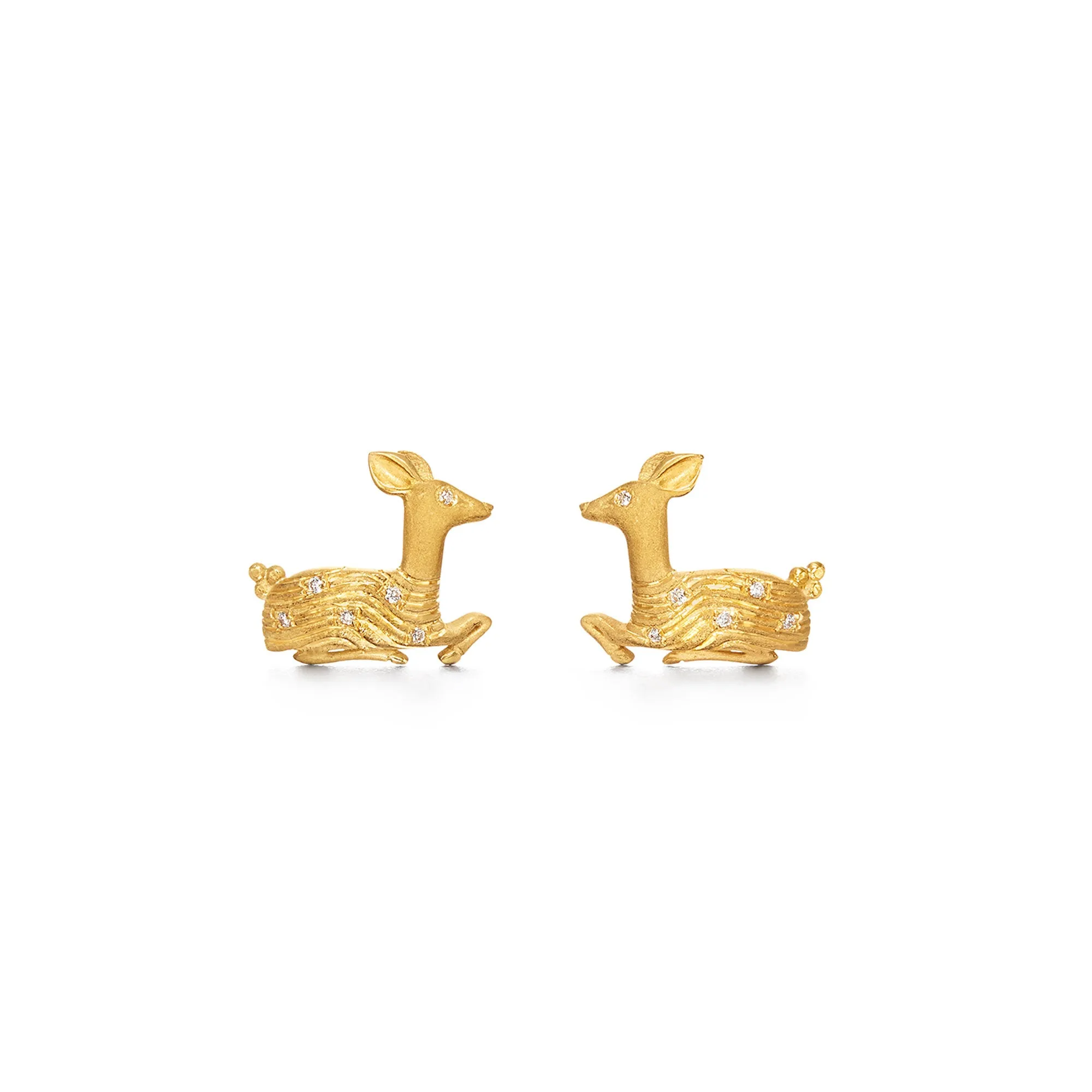 18K Deer Earrings sold by TEMPLE ST CLAIR