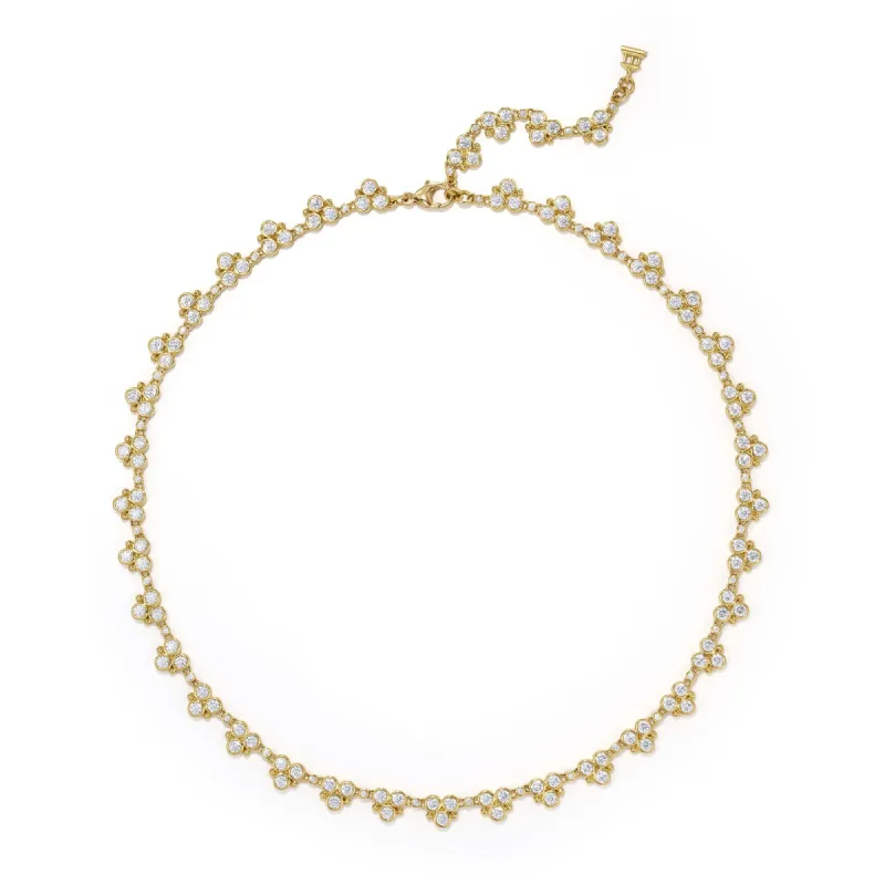 18K Classic Diamond Trio Necklace sold by TEMPLE ST CLAIR