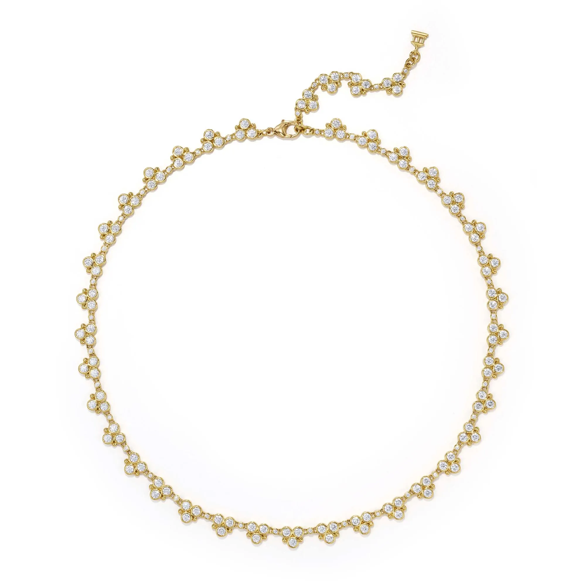 18K Classic Diamond Trio Necklace sold by TEMPLE ST CLAIR