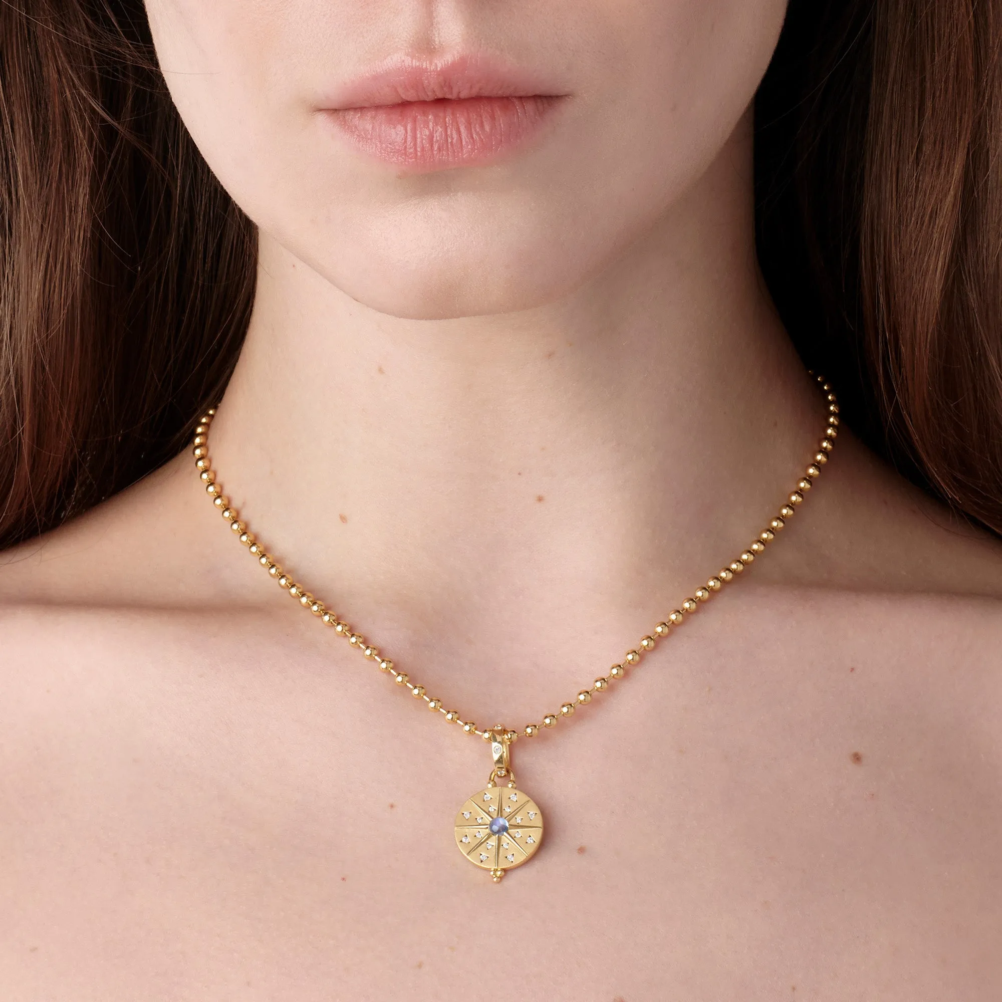 18K Small Sole Mandala Pendant sold by TEMPLE ST CLAIR product image thumbnail 2