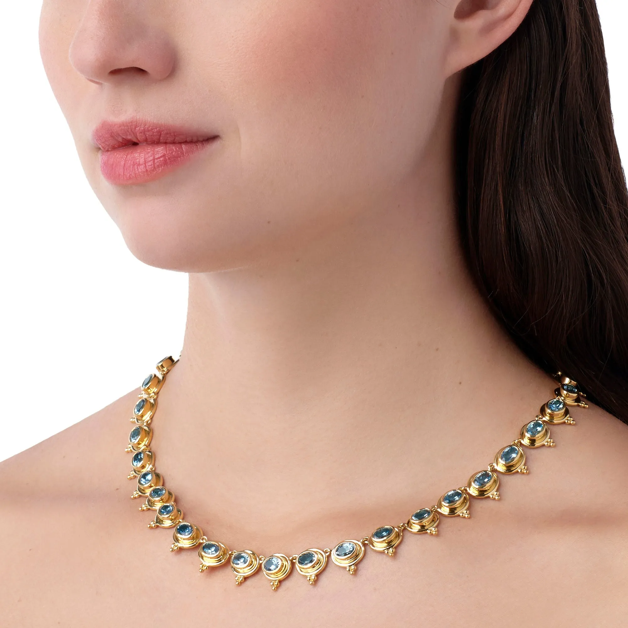 18K Classic Temple Necklace sold by TEMPLE ST CLAIR product image thumbnail 3